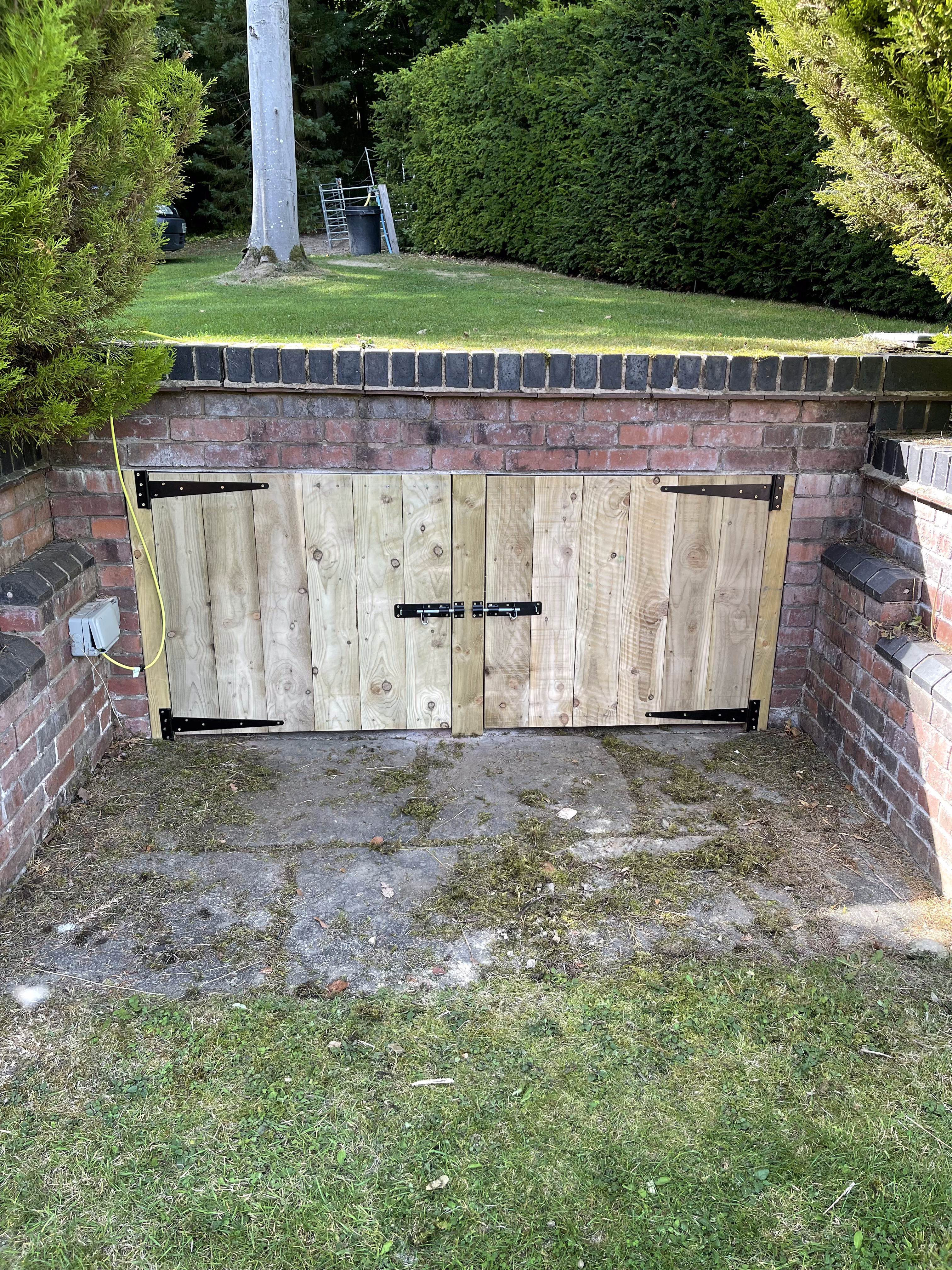 Timber garage doors