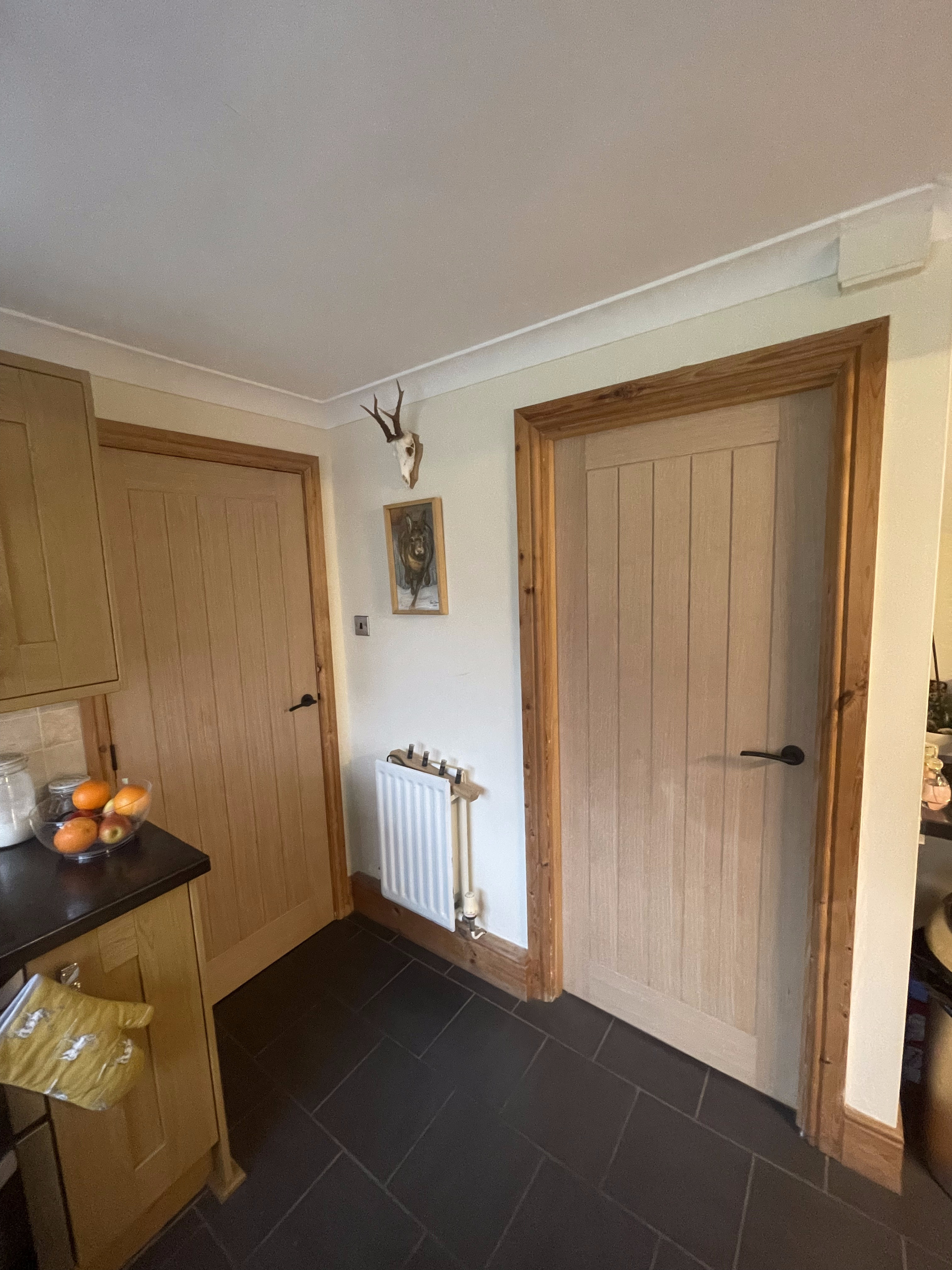 Oak doors pair