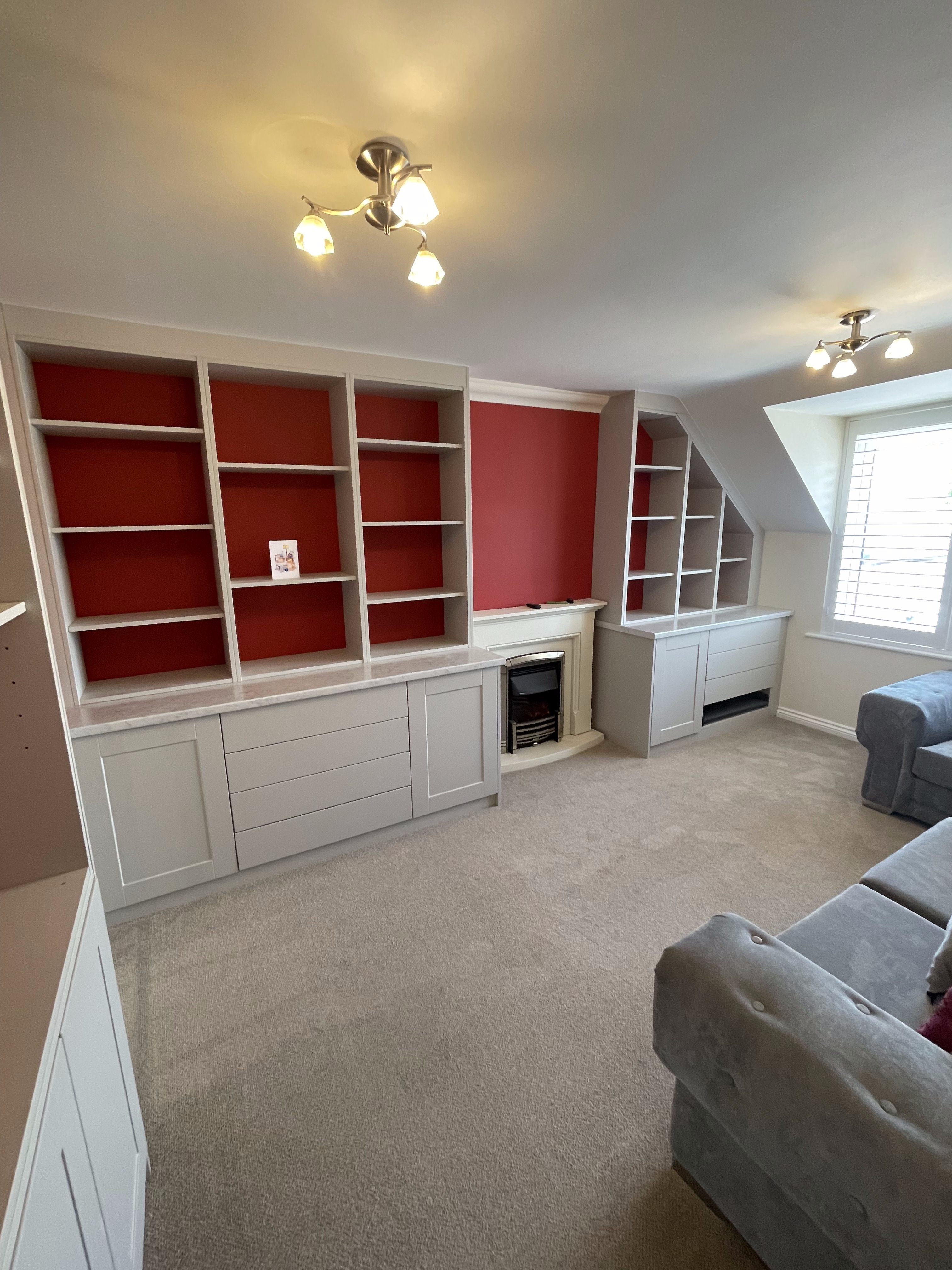 Alcove media wall