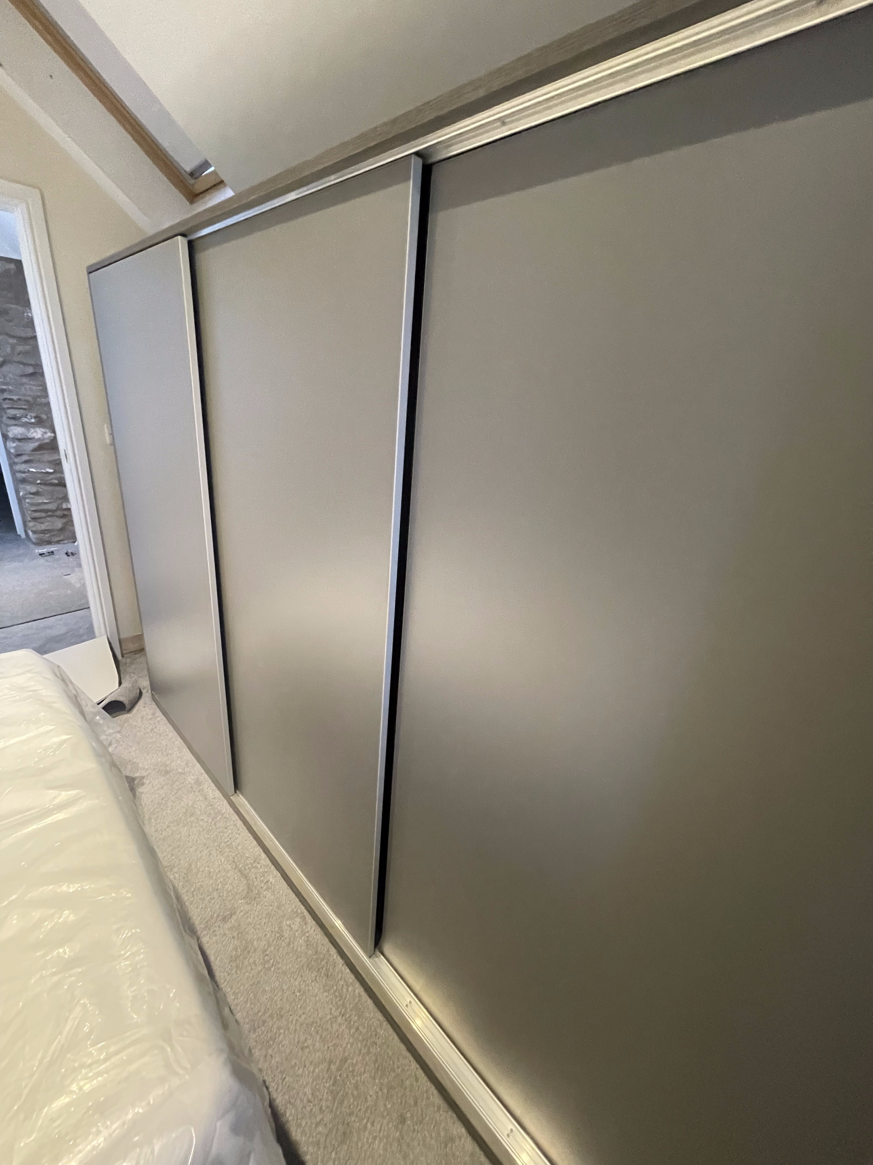 Grey fitted wardrobes