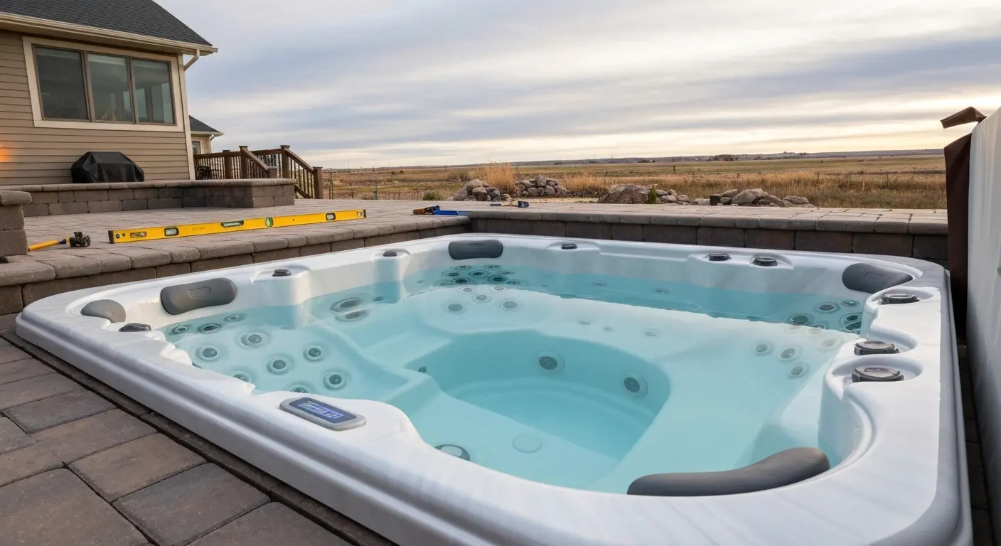 Custom spa installation