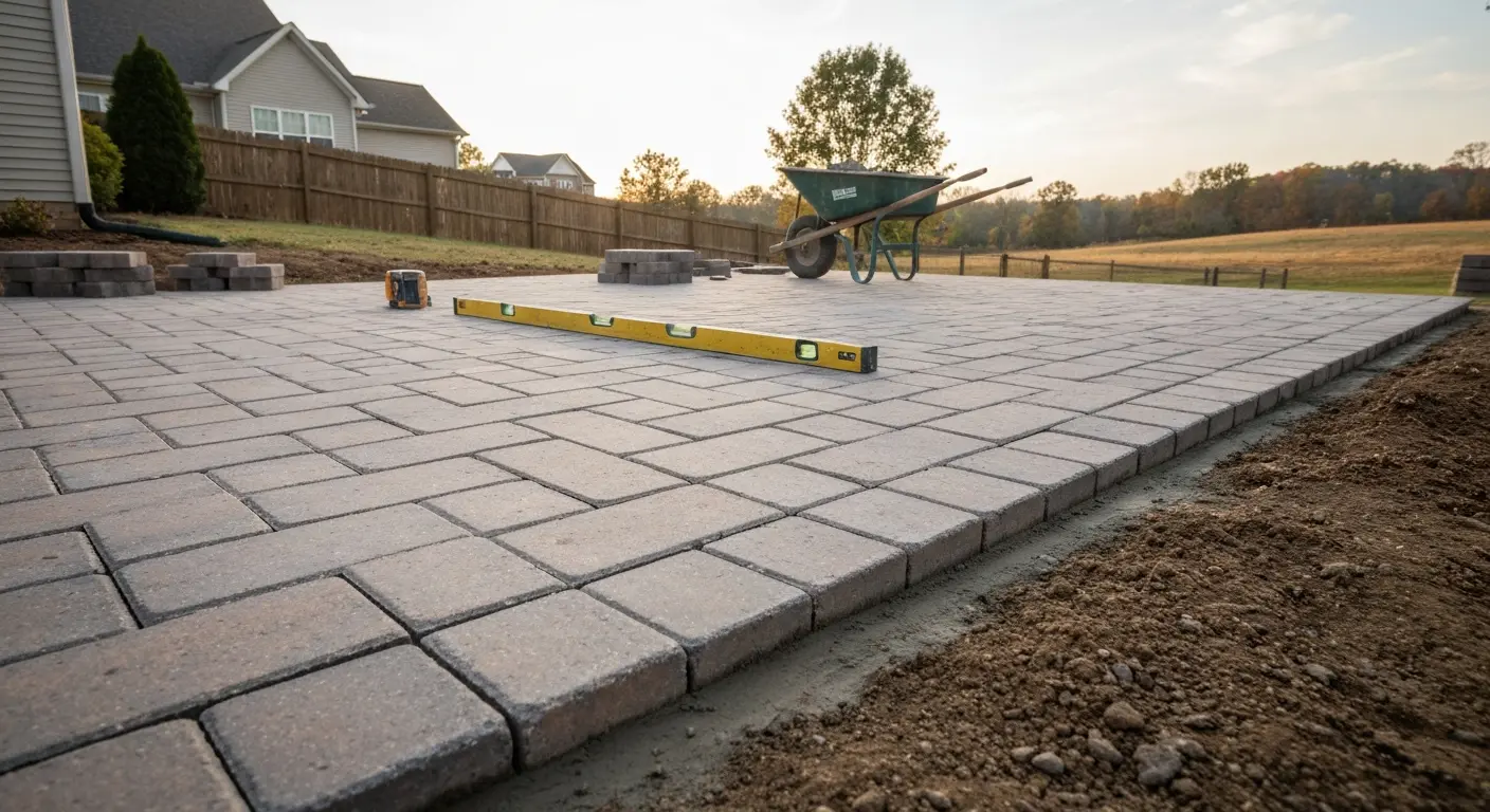 Professional paver patio installation