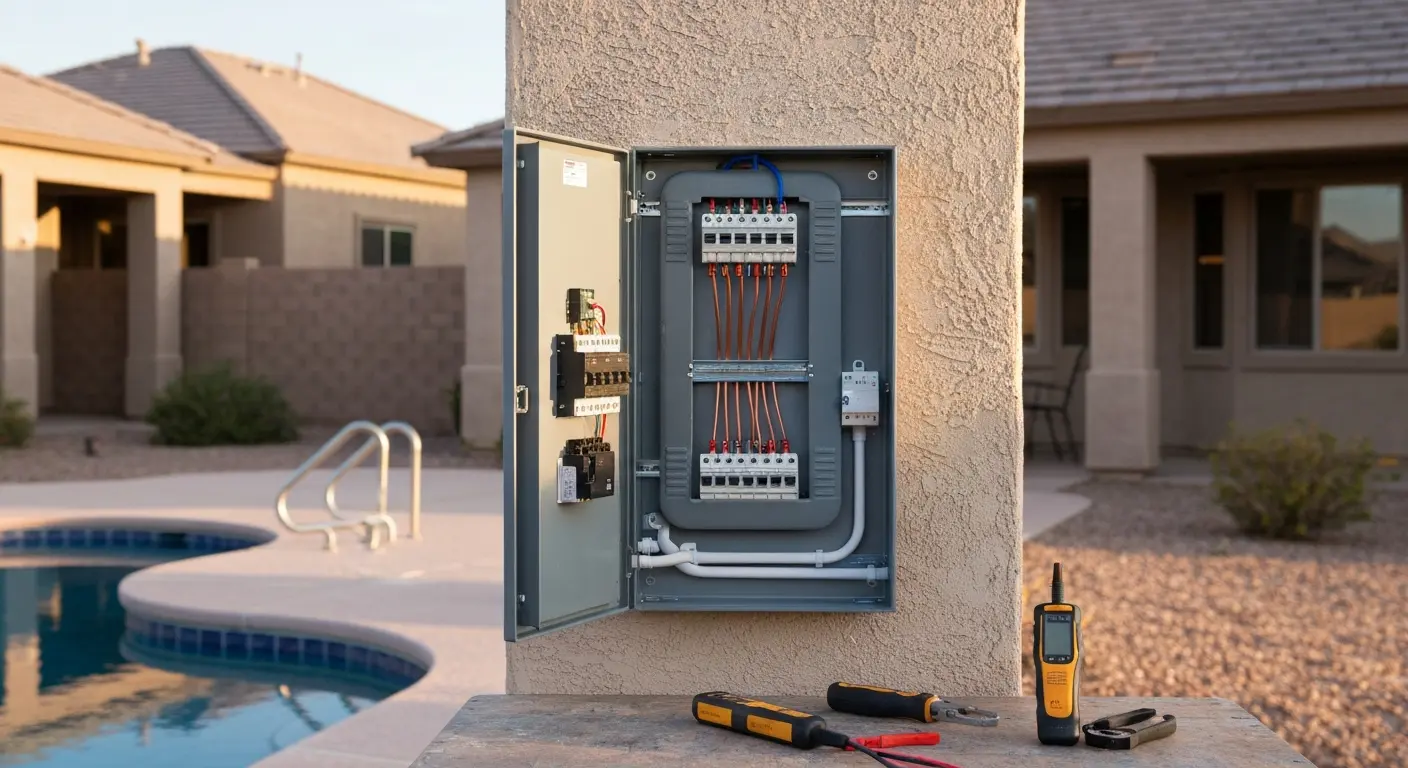 Pool equipment electrical upgrade