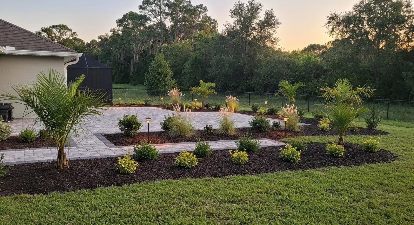 Backyard landscape design