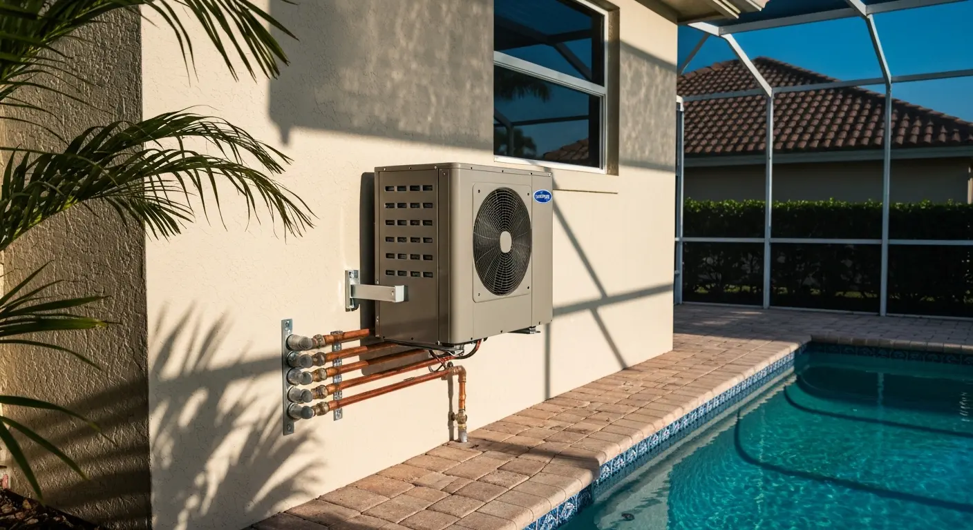 Pool heater installation