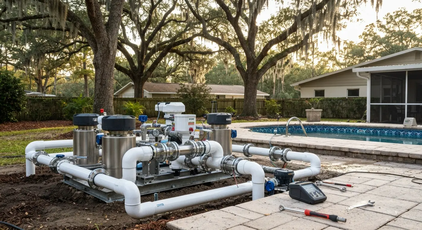 Pool equipment installation