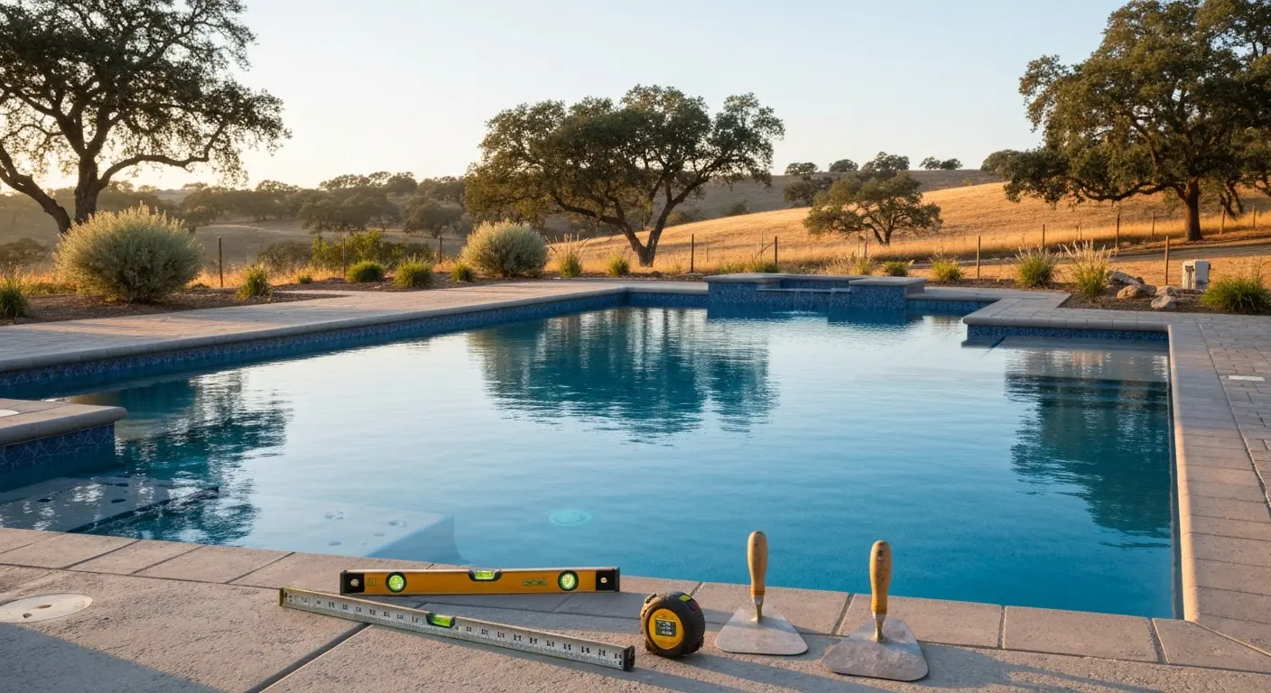 Swimming pool construction in Bell