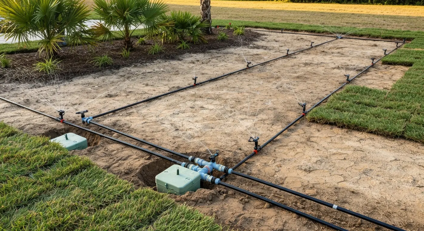 Irrigation system installation