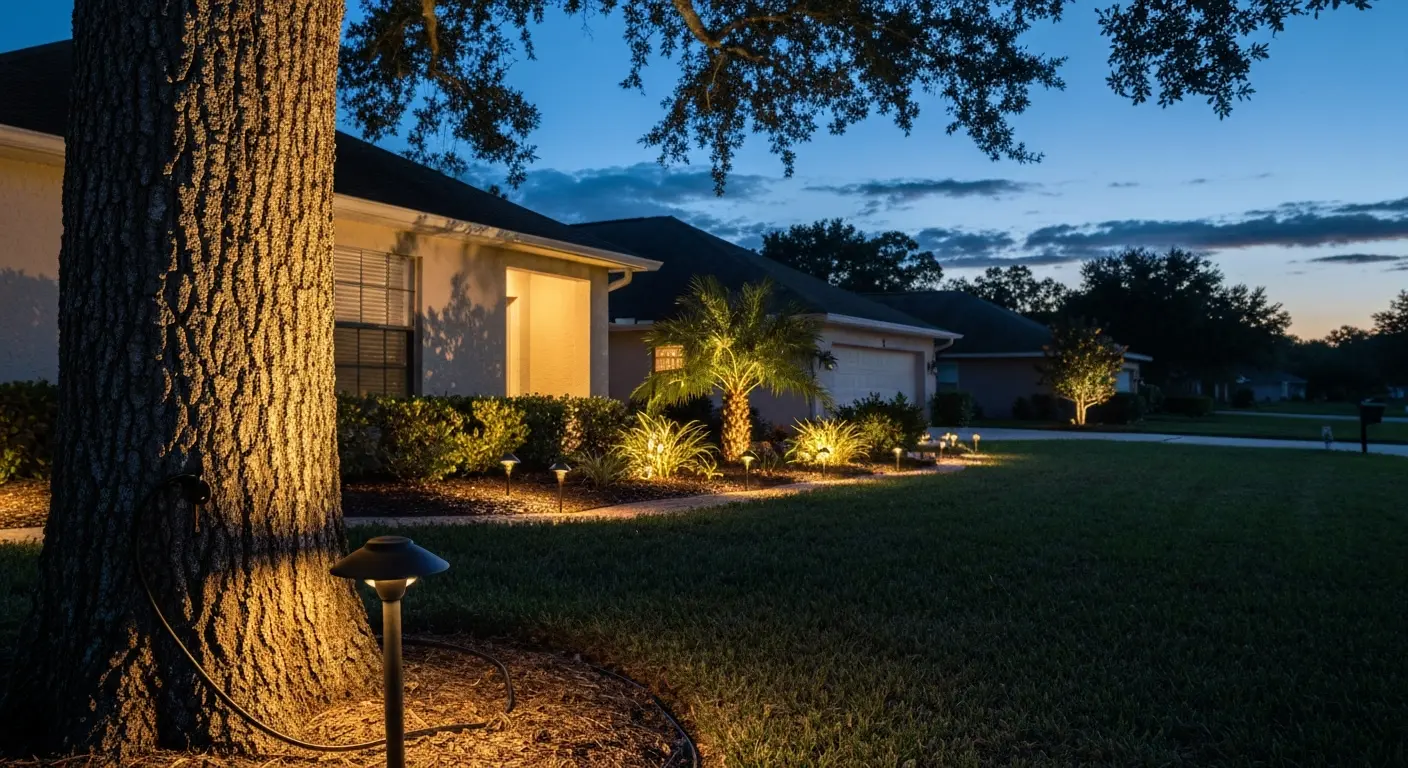 Outdoor landscape lighting design