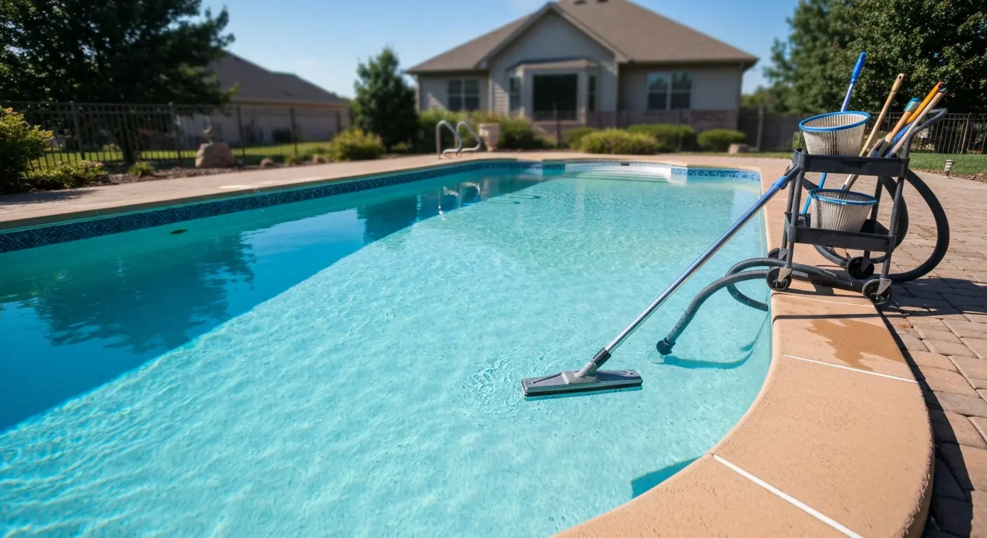 Pool vacuuming service