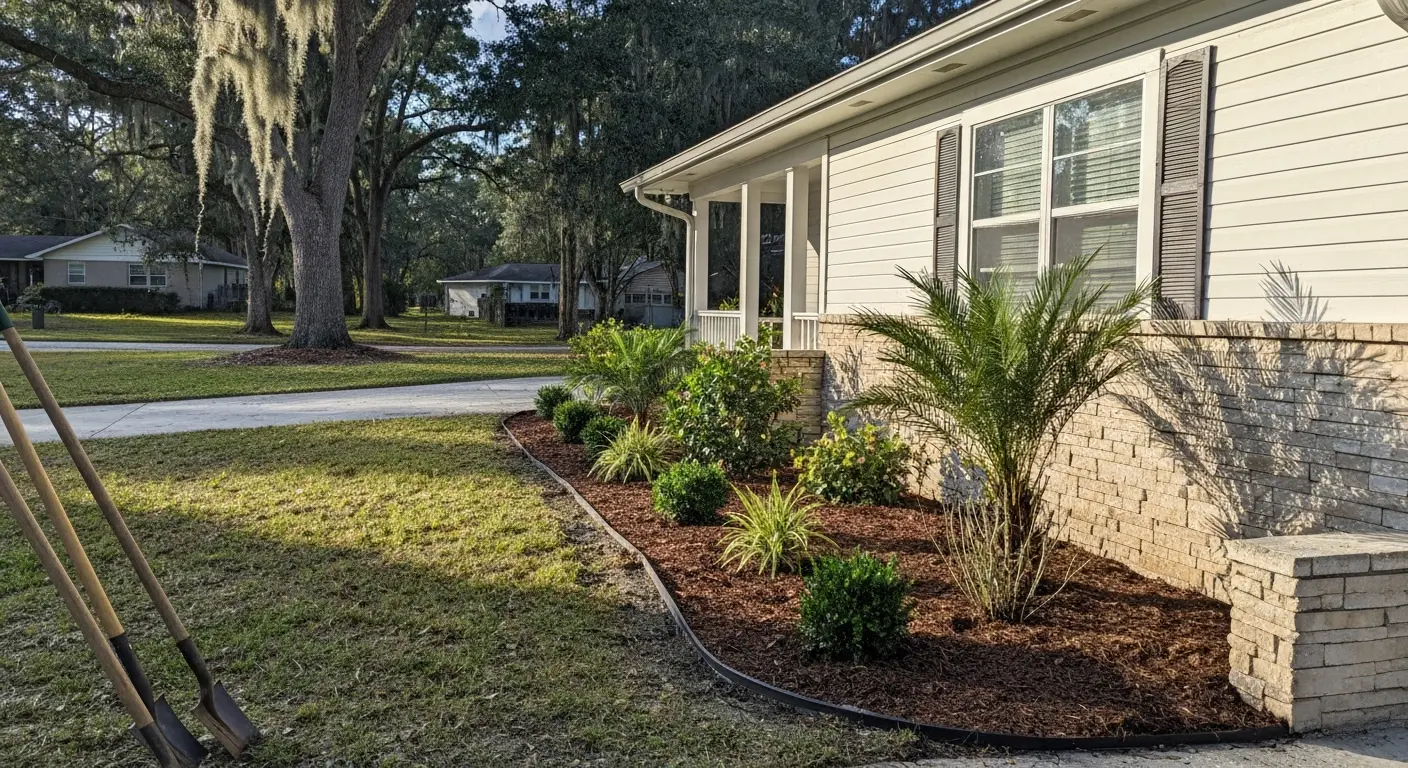 Foundation planting installation