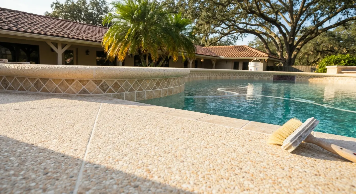 Pool resurfacing project