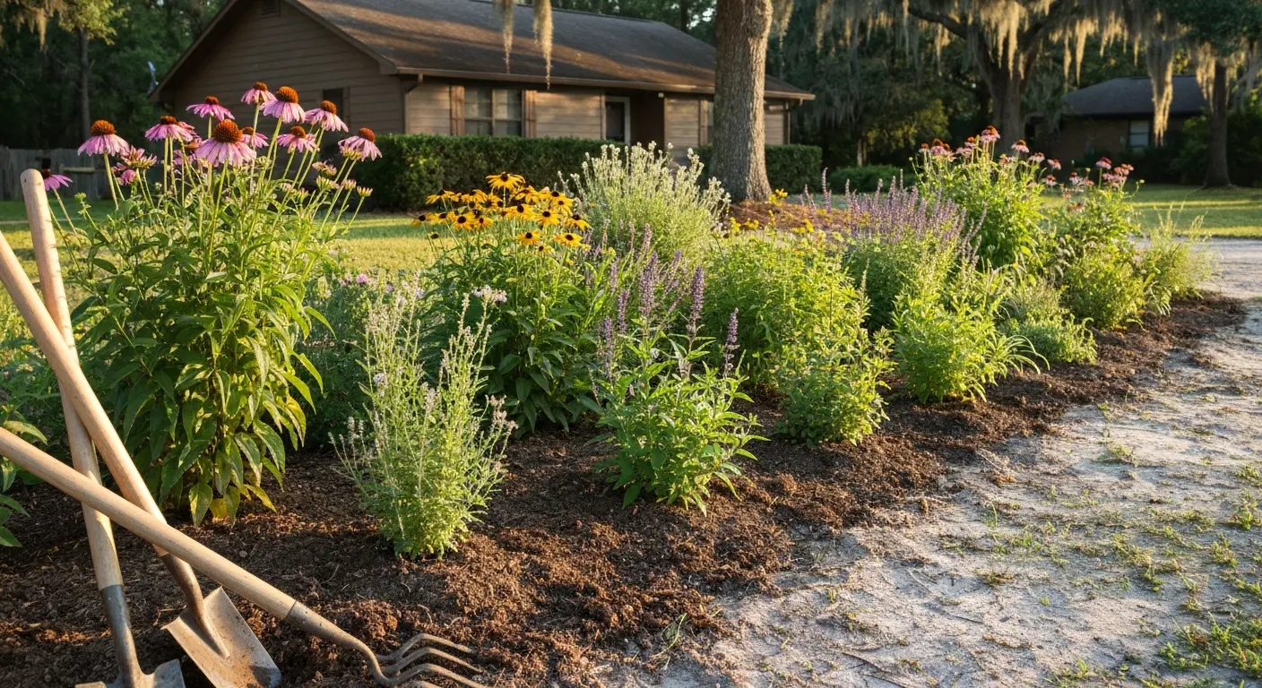 Perennial garden installation