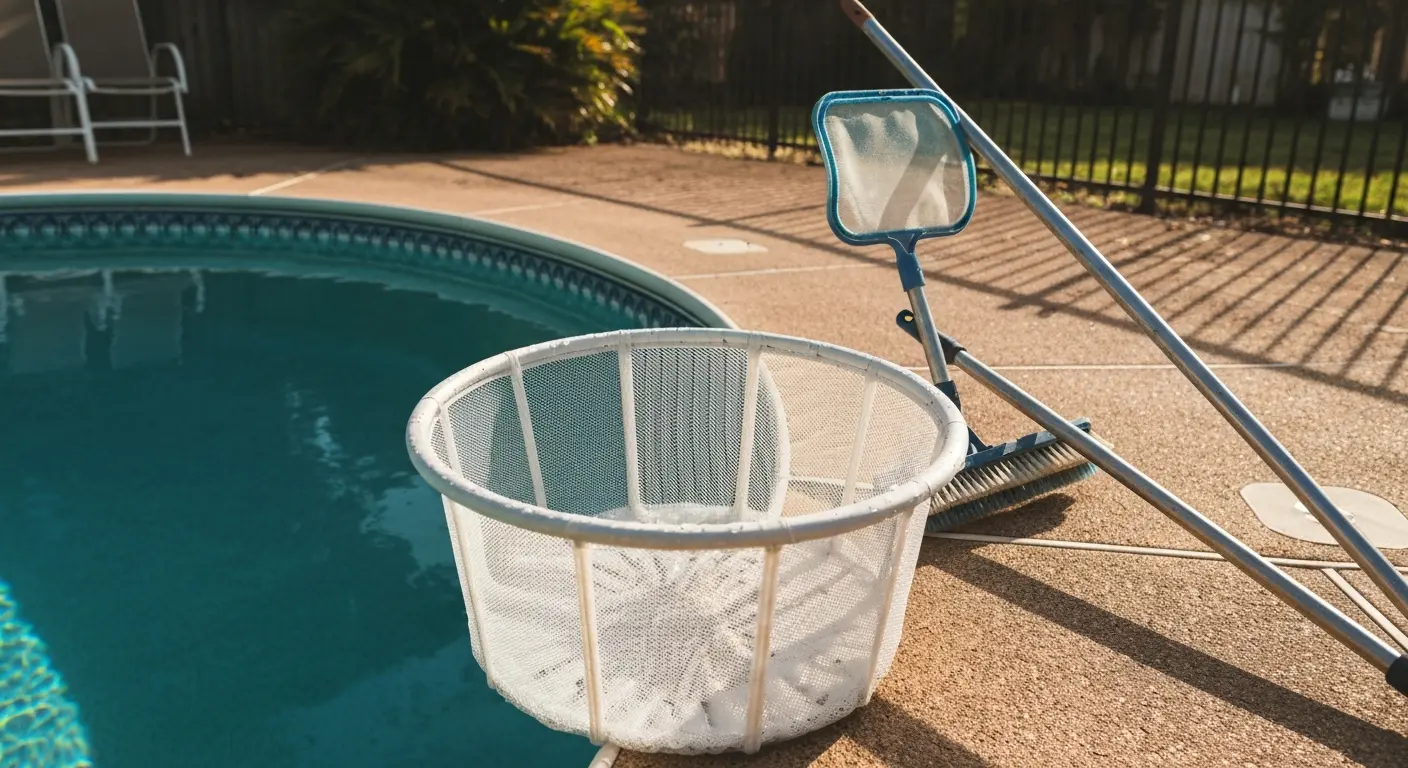 Pool basket maintenance