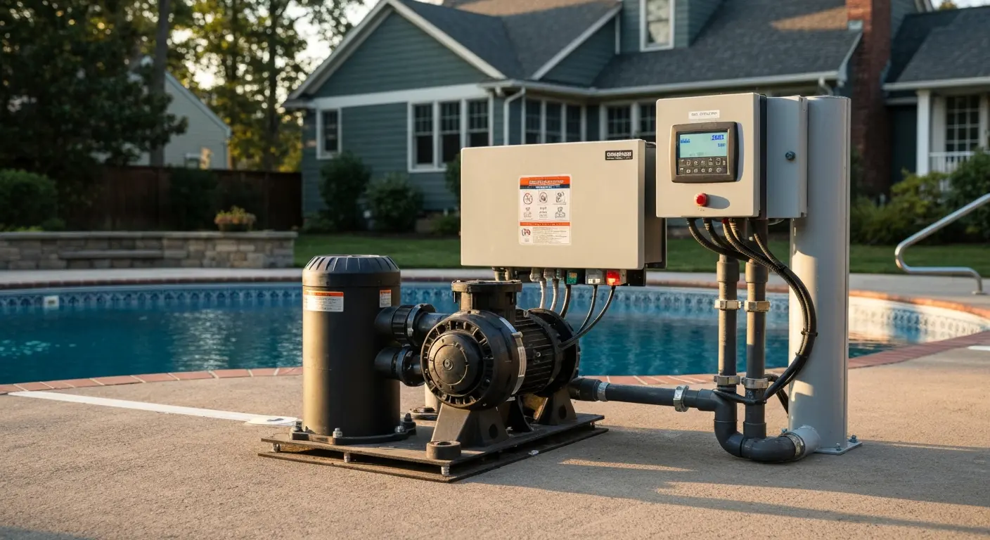 Pool equipment installation
