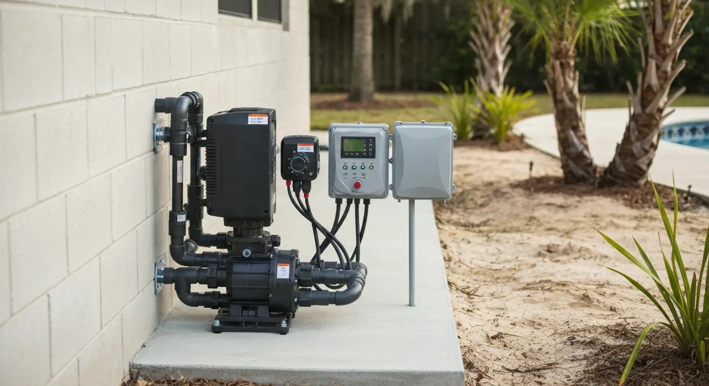 Pool equipment installation