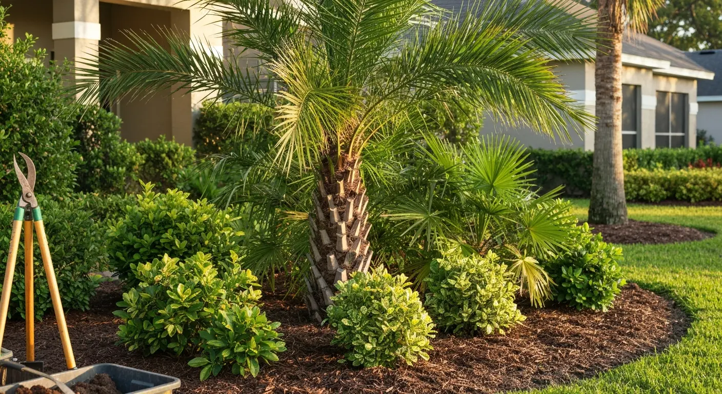 Tropical plant installation