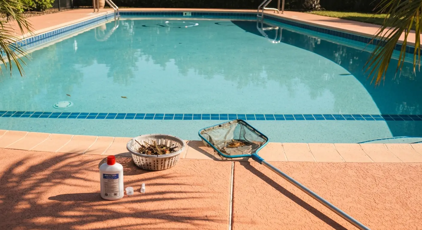 Pool skimming service