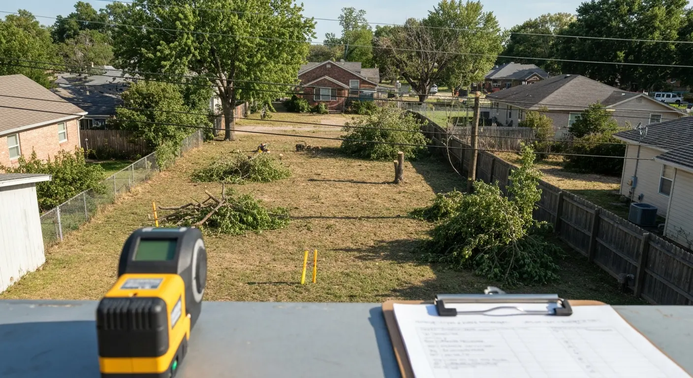 Overhead power line clearance assessment