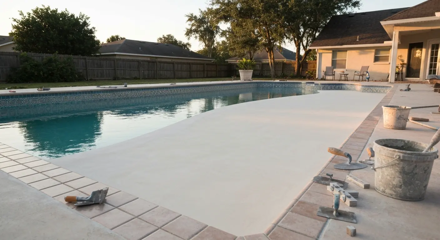 Pool renovation work