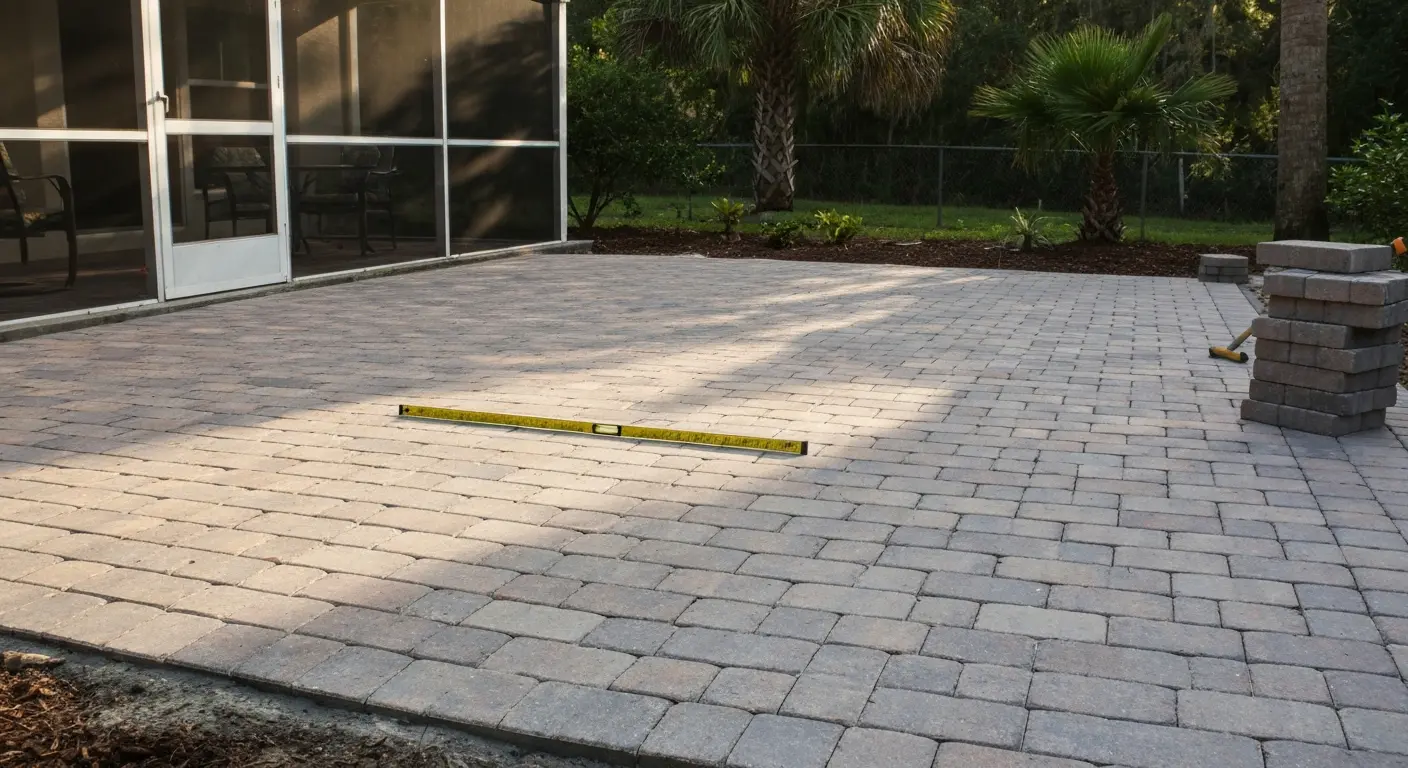 Patio installation project