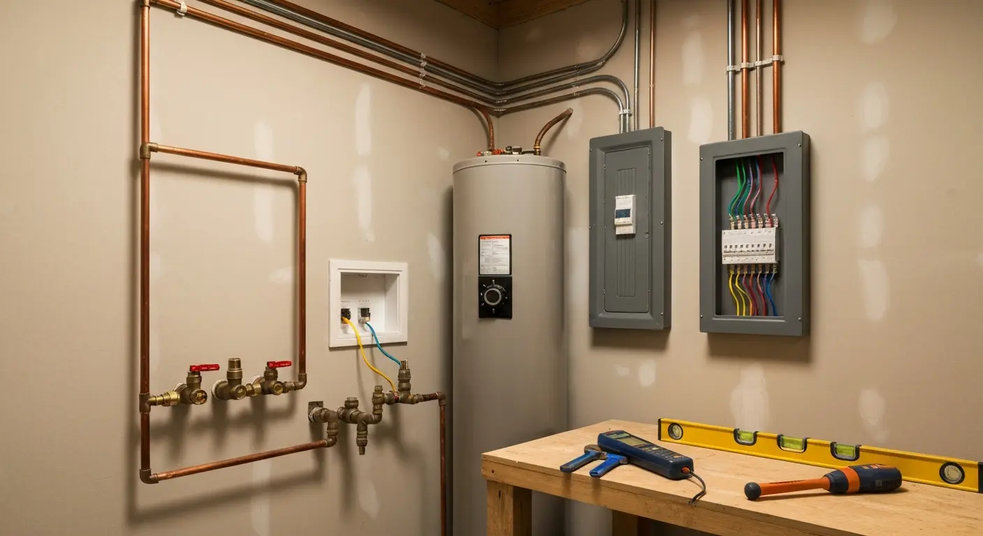 Plumbing and electrical systems