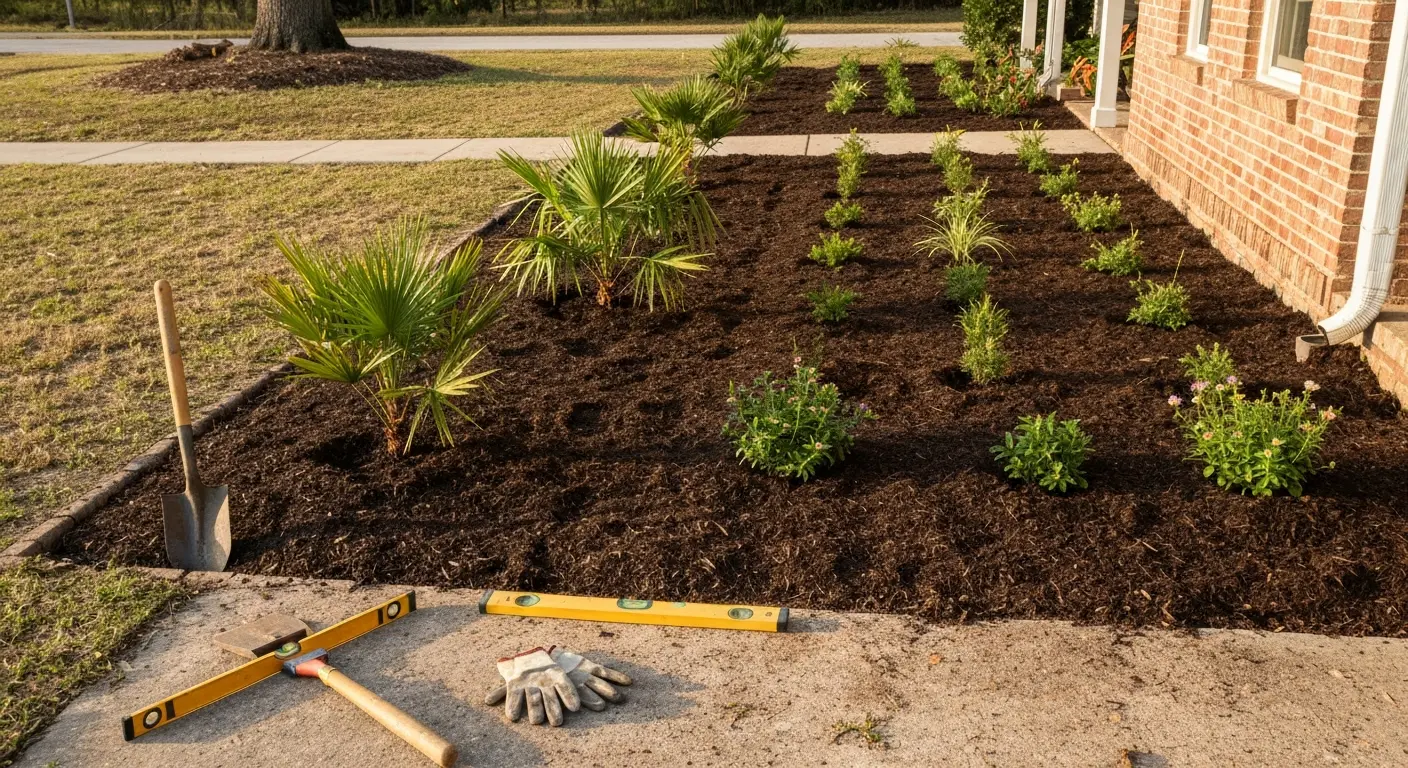 Plant installation in garden beds
