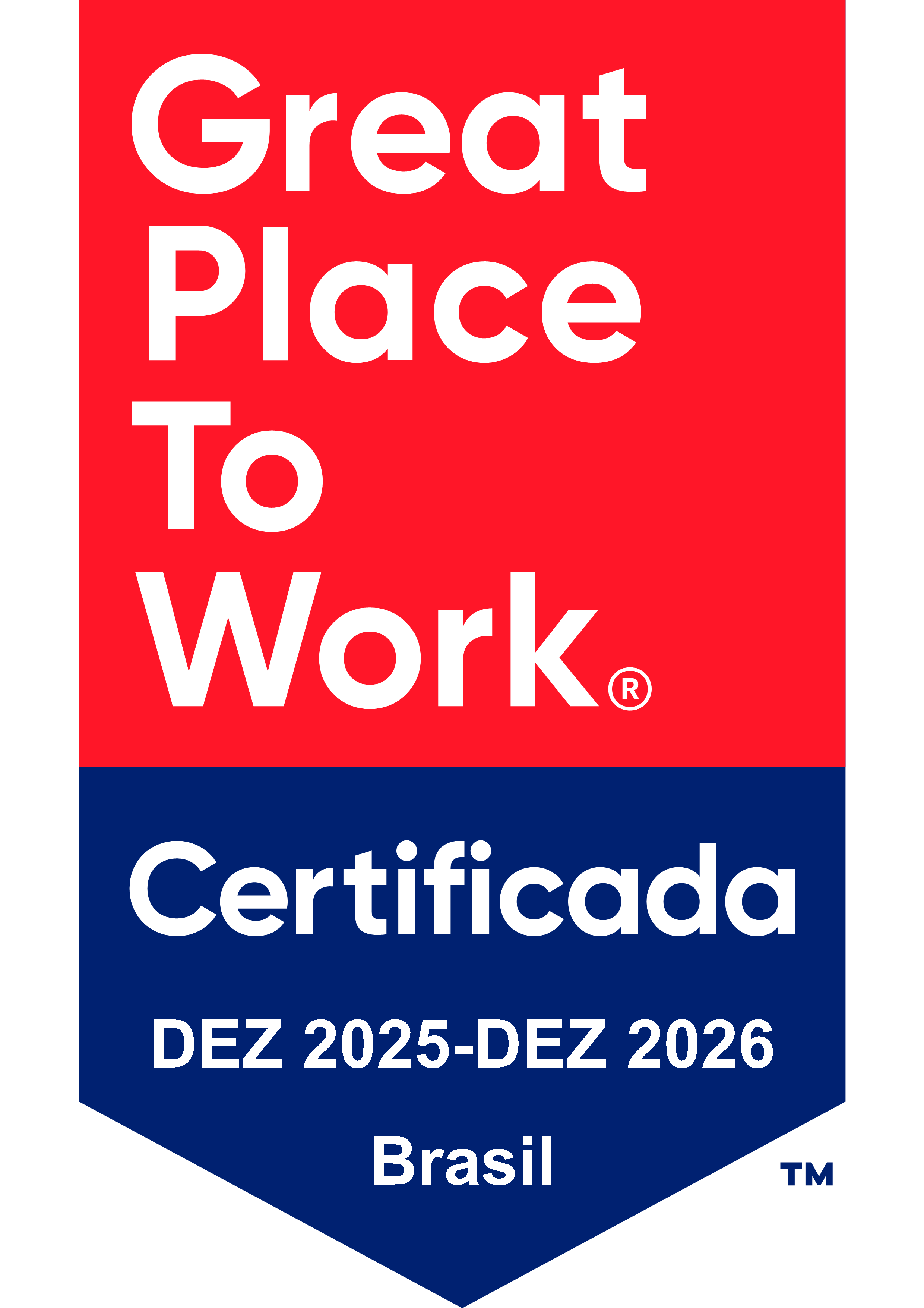 Great Place to Work Certificada Brasil 2025-2026