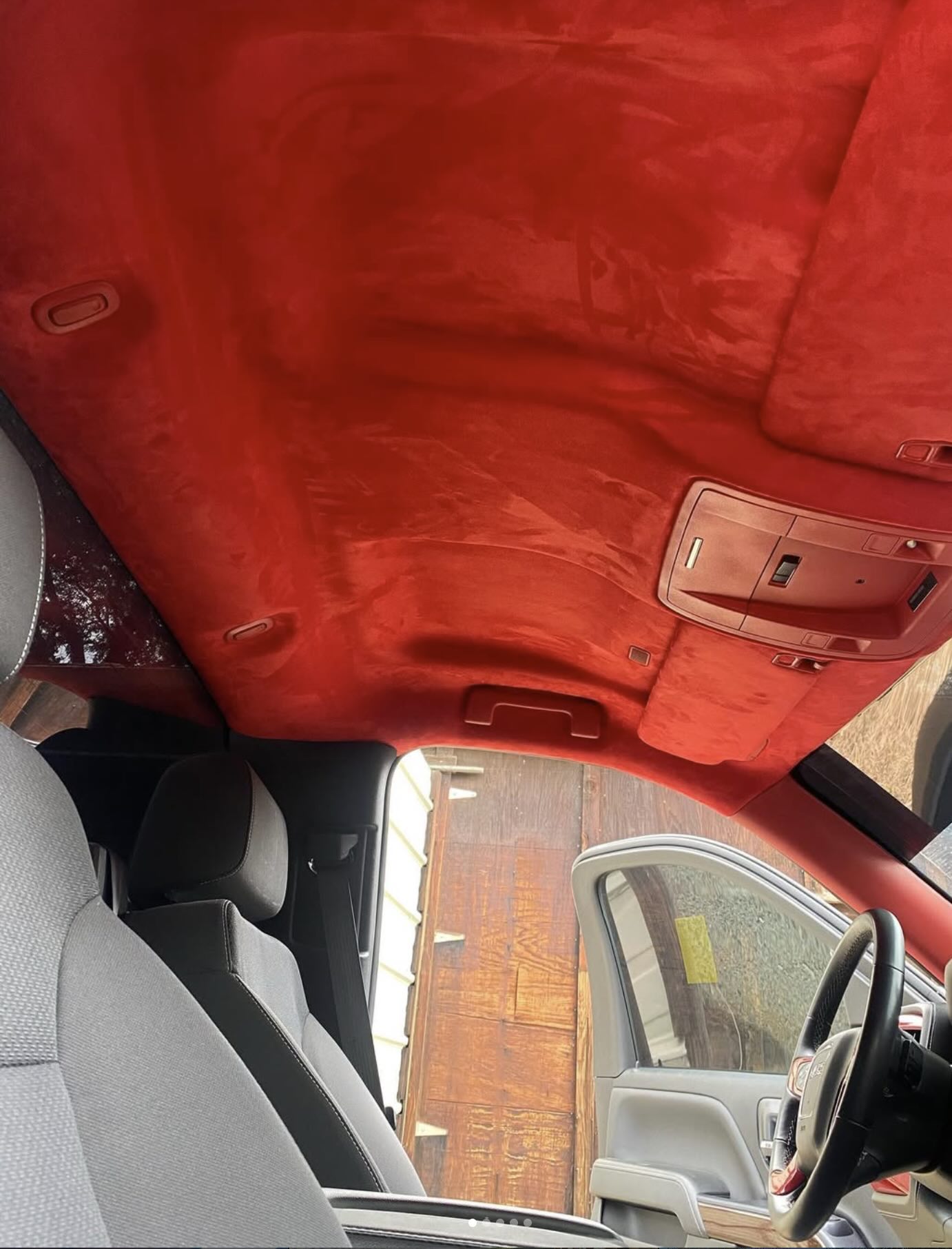 Headliner fabric repair and install at 707 Tintz