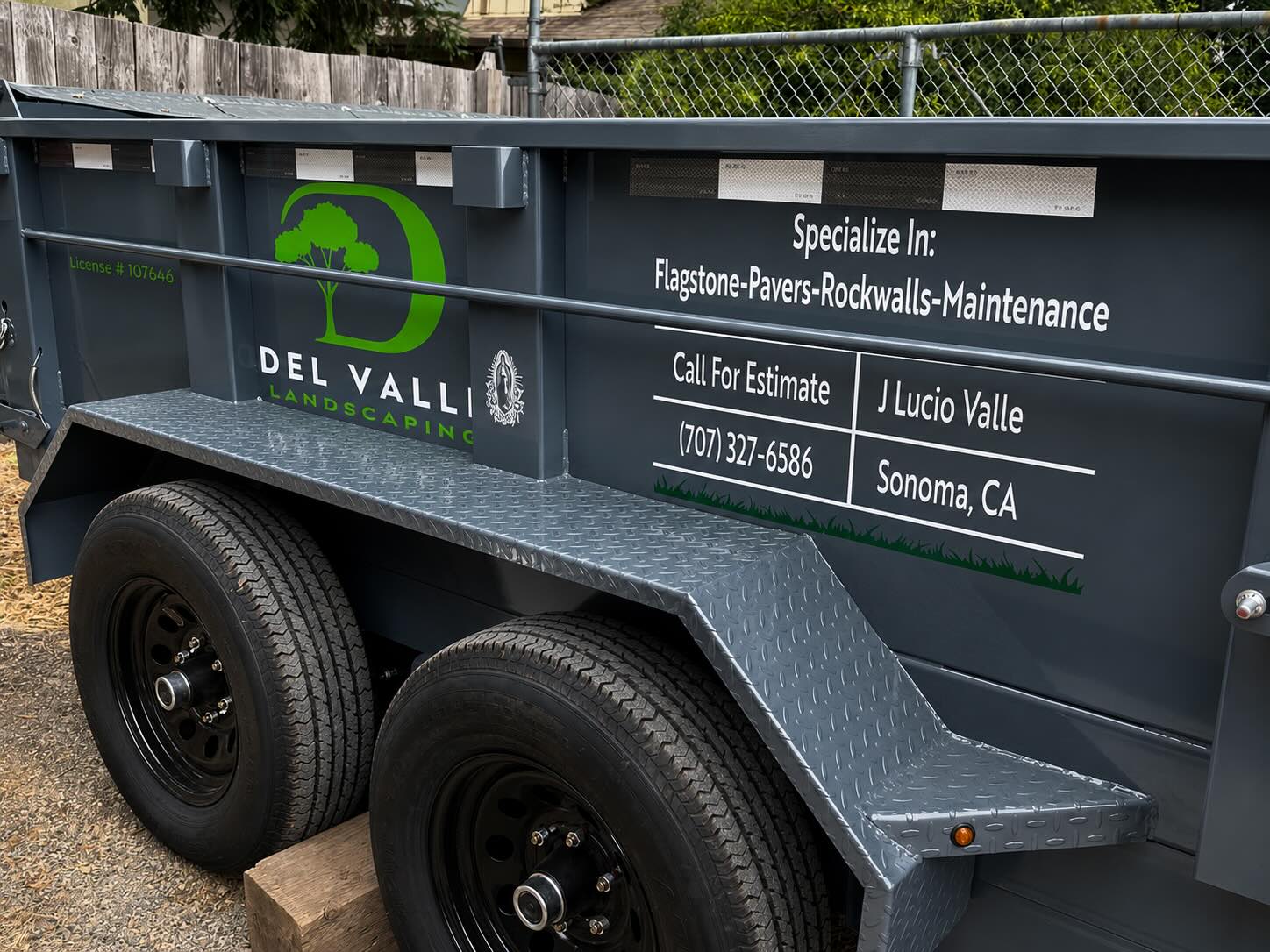 Dump trailer wrap by 707 Tintz