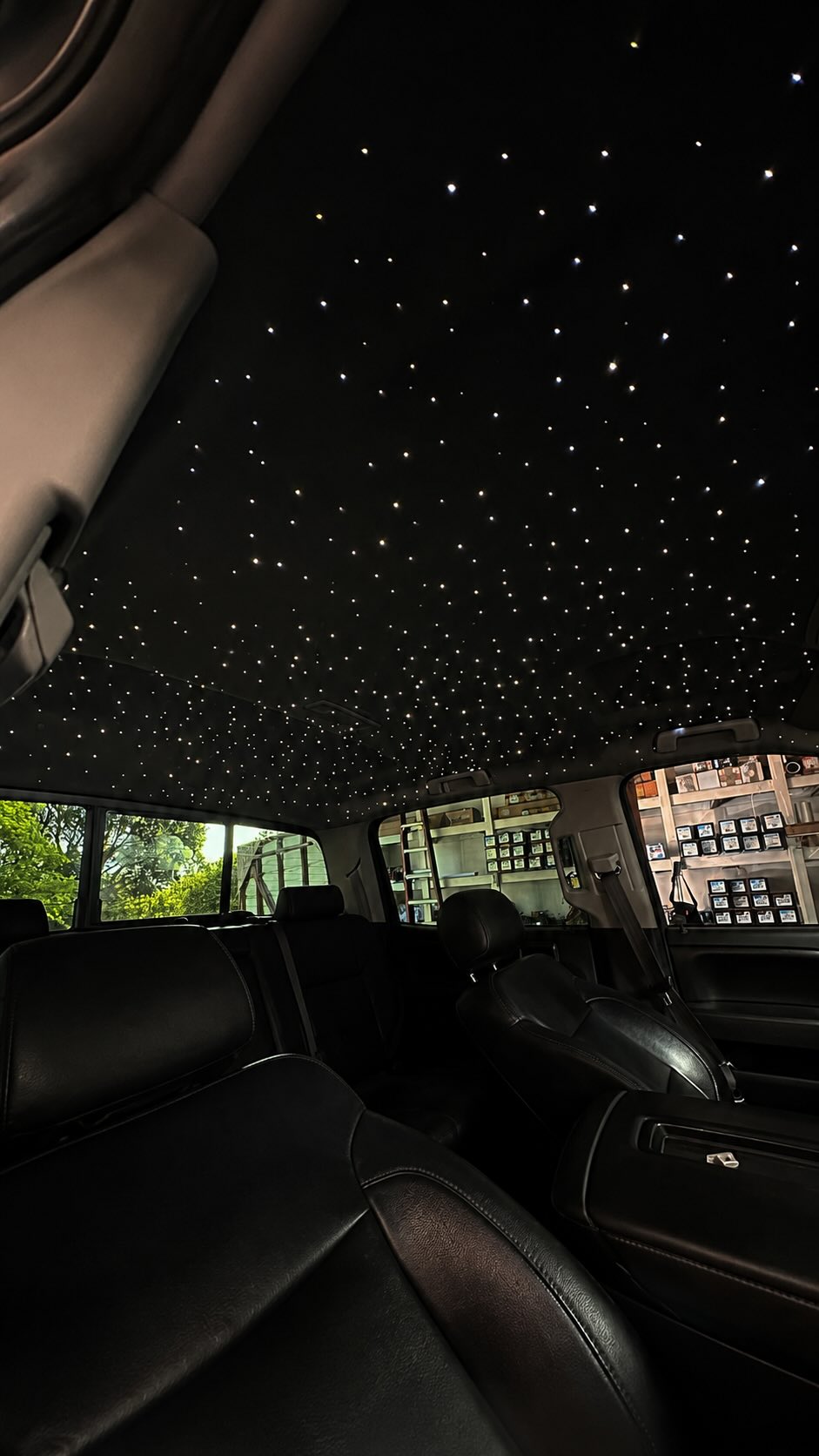 Completed starlight headliner install, 707Tintz