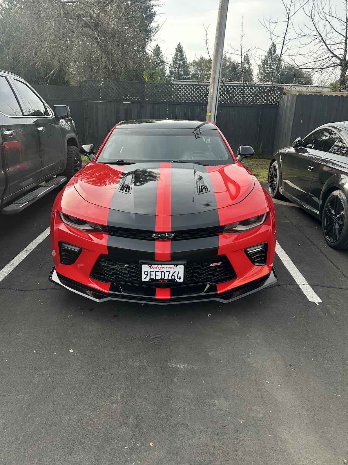 Completed decal work