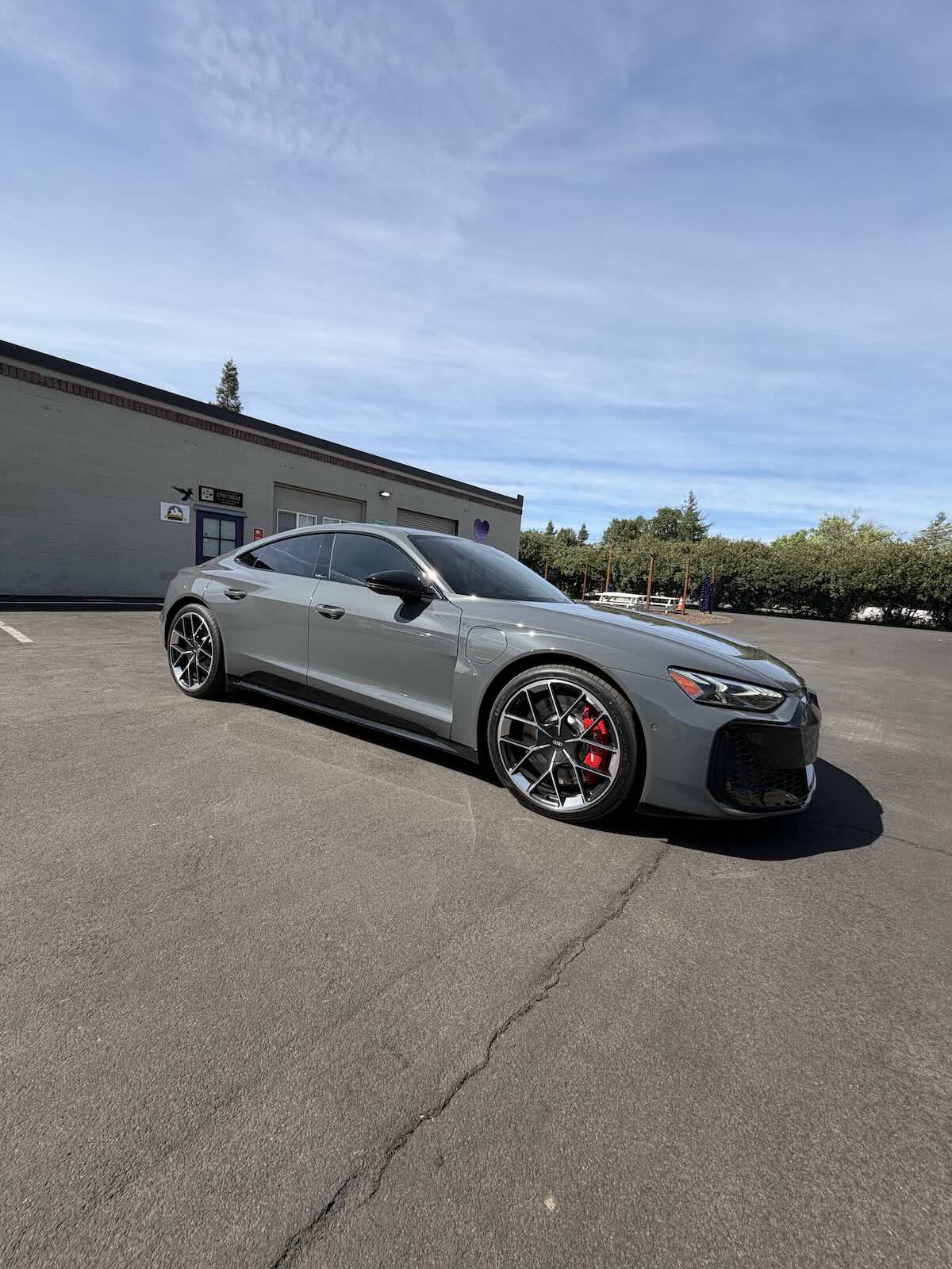Completed vinyl wrap, grey Audi S5