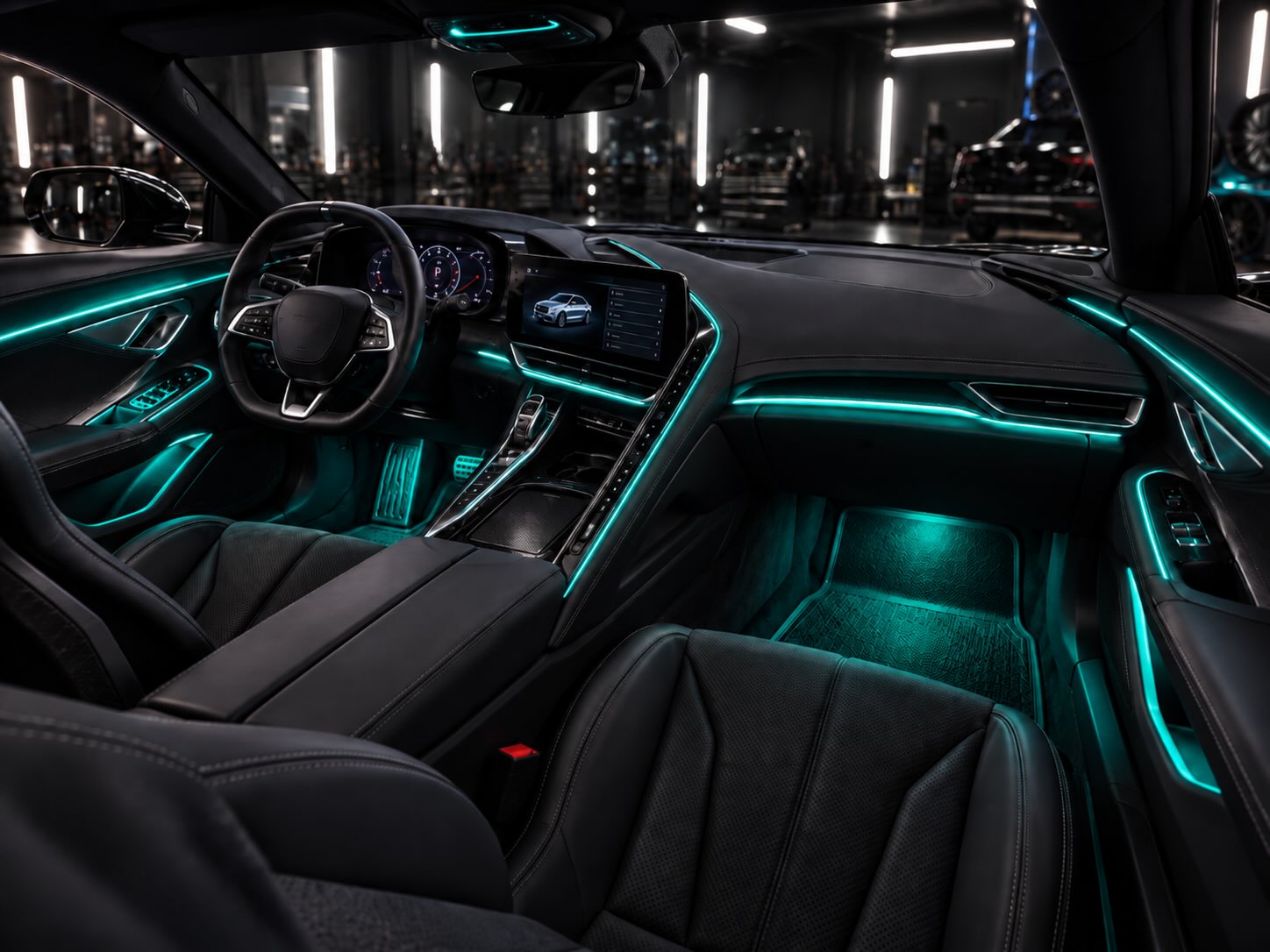Same ambient lighting install shown in color 3