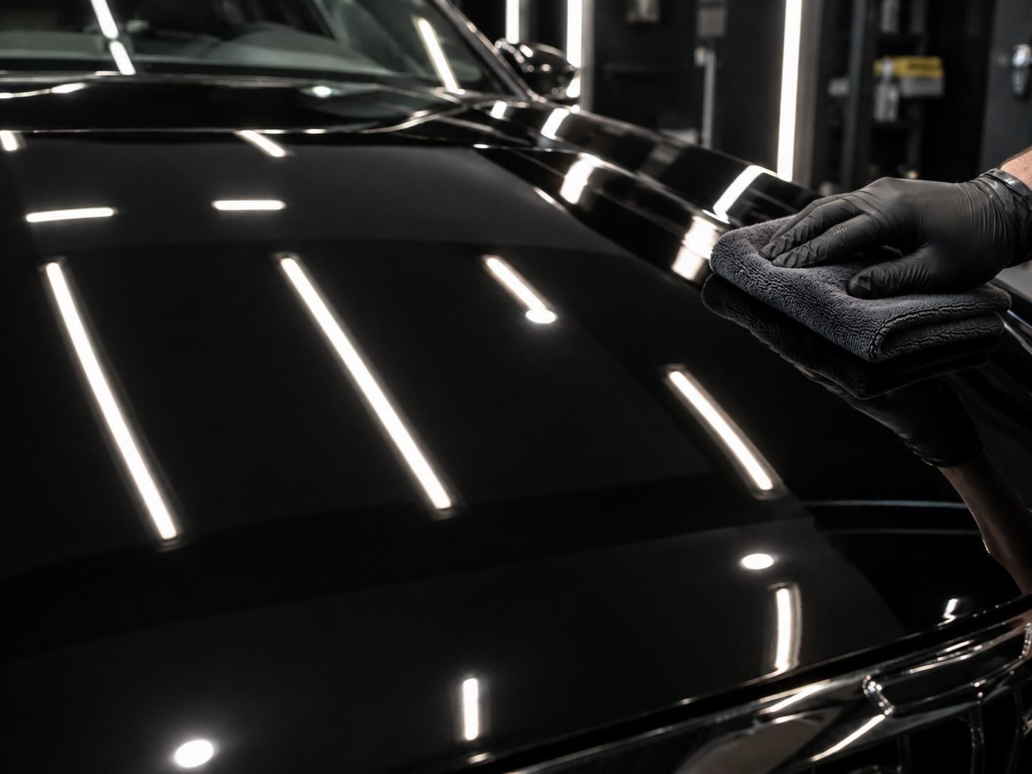Vehicle after ceramic coating application