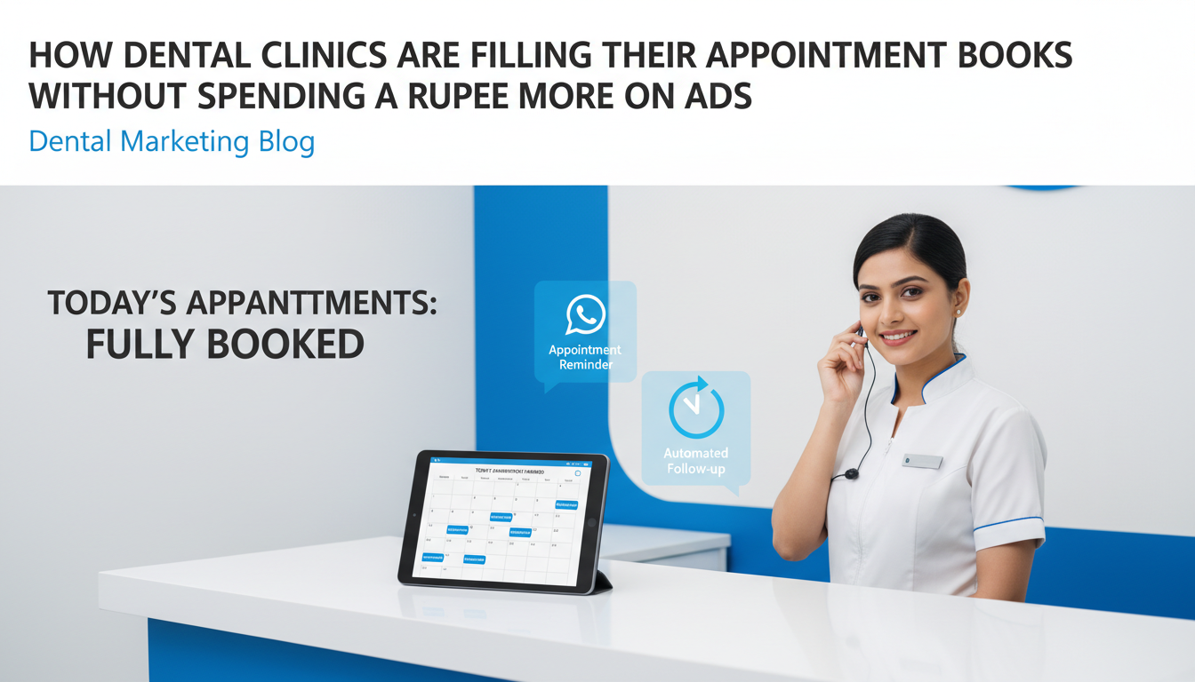 Dental clinic AI automation filling appointment books without more ad spend Dental clinic AI automation filling appointment books without more ad spend