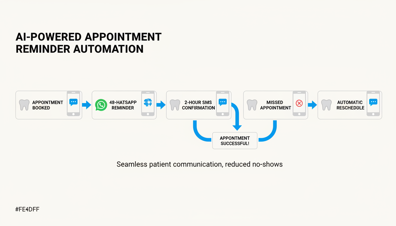 AI appointment reminder automation workflow for dental clinics AI appointment reminder automation workflow for dental clinics