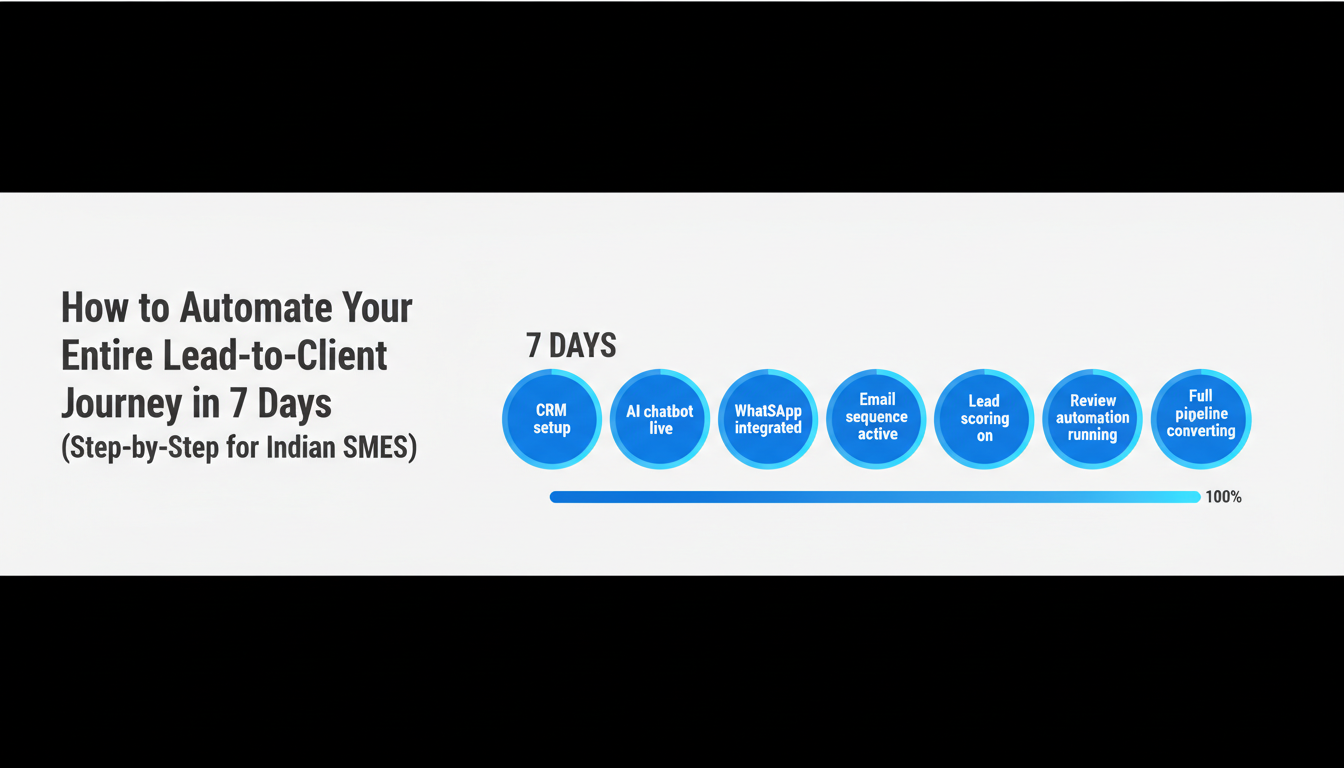 7-day step-by-step automation guide lead to client journey for Indian SMEs
