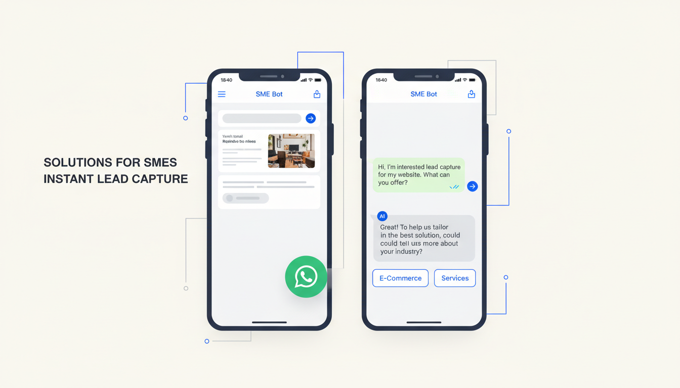 WhatsApp click-to-chat mobile lead capture for SME websites