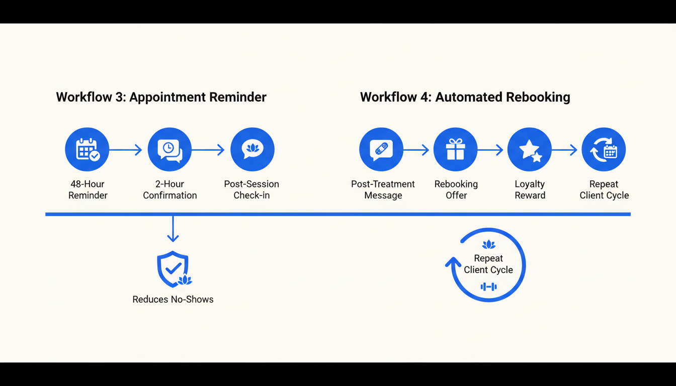 AI appointment reminder and rebooking automation for health and wellness businesses