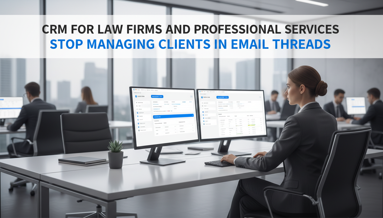 CRM for law firms and professional services stop managing clients in email threads