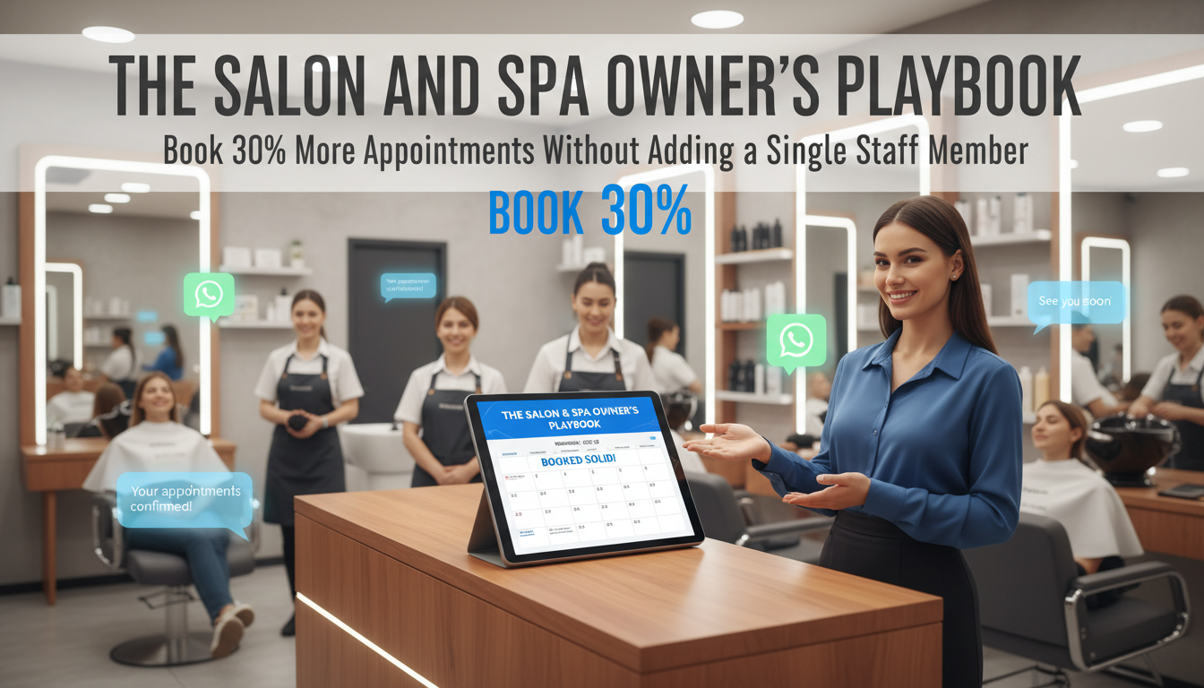 Salon and spa AI automation playbook book 30 percent more appointments