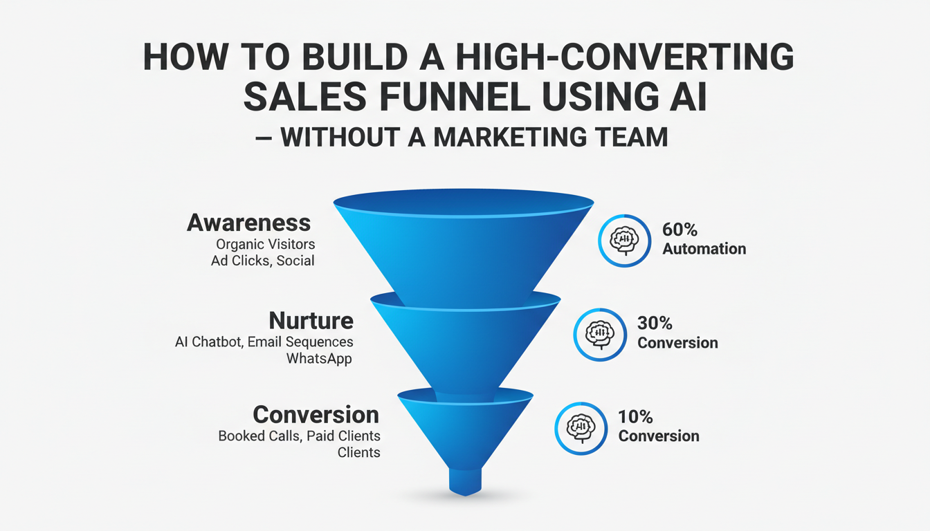 AI sales funnel for SMEs without a marketing team high conversion
