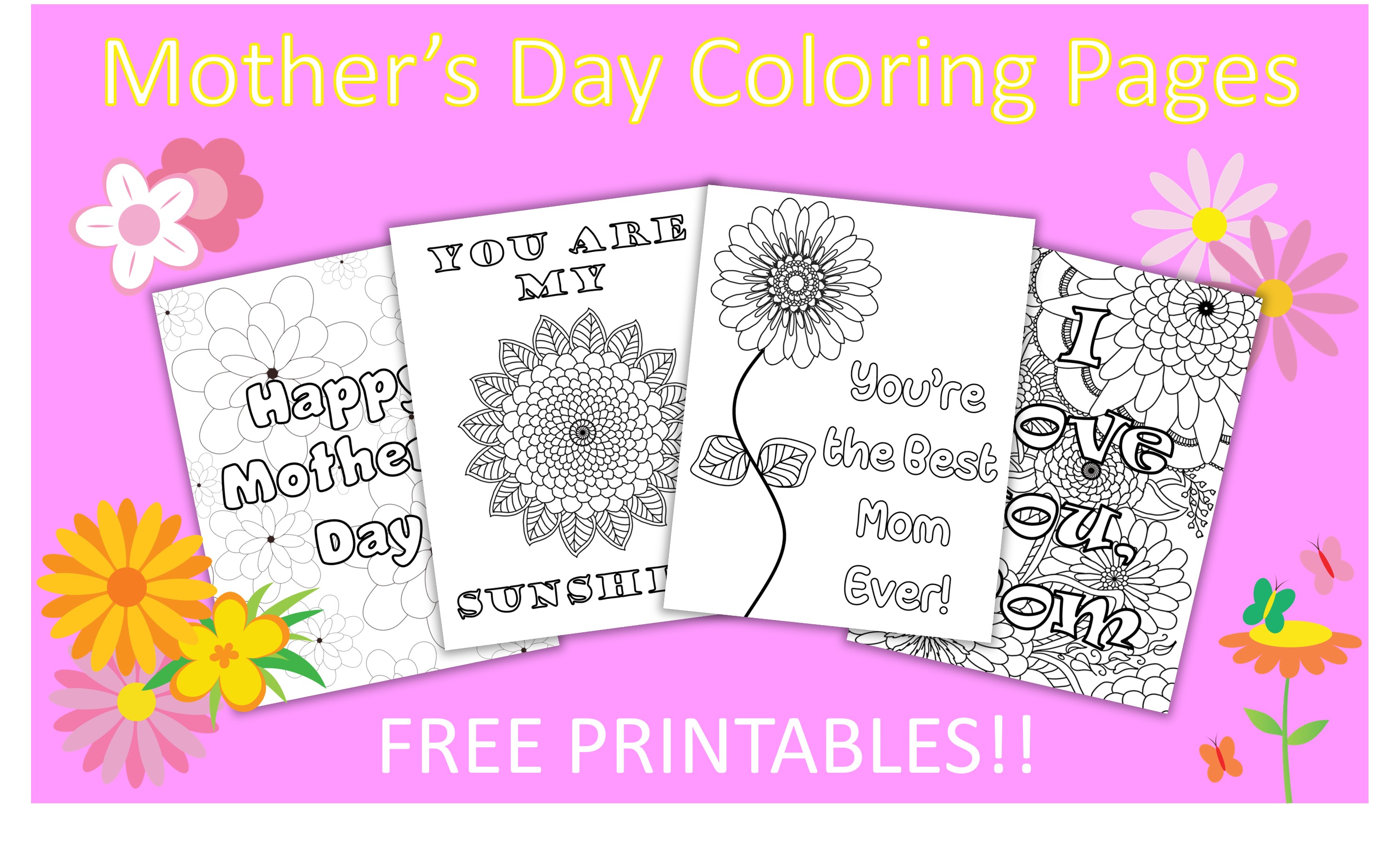 Give Mom the Best with these Adorable Coloring Pages