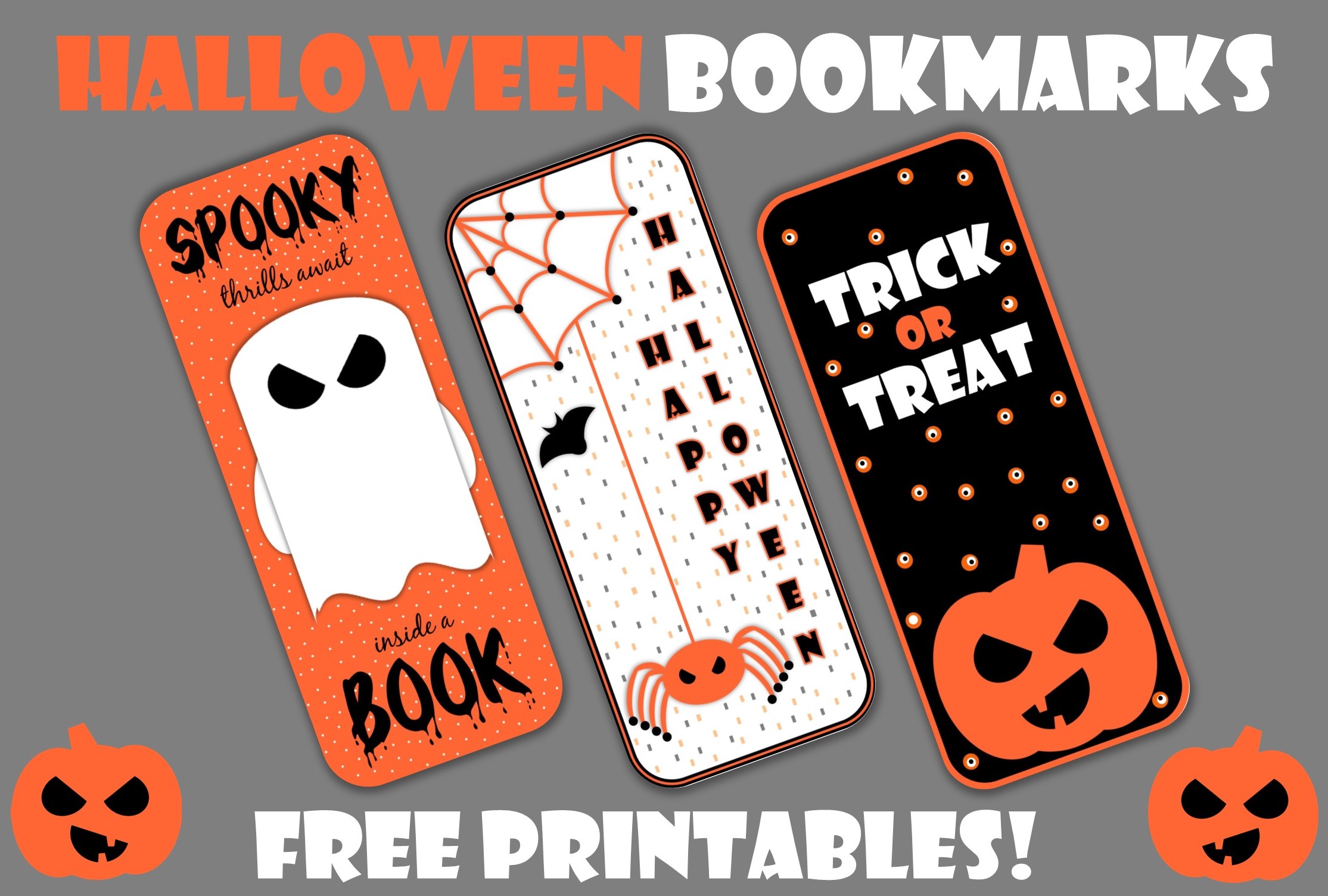 Creep It Real with These Free Printable Halloween Bookmarks!