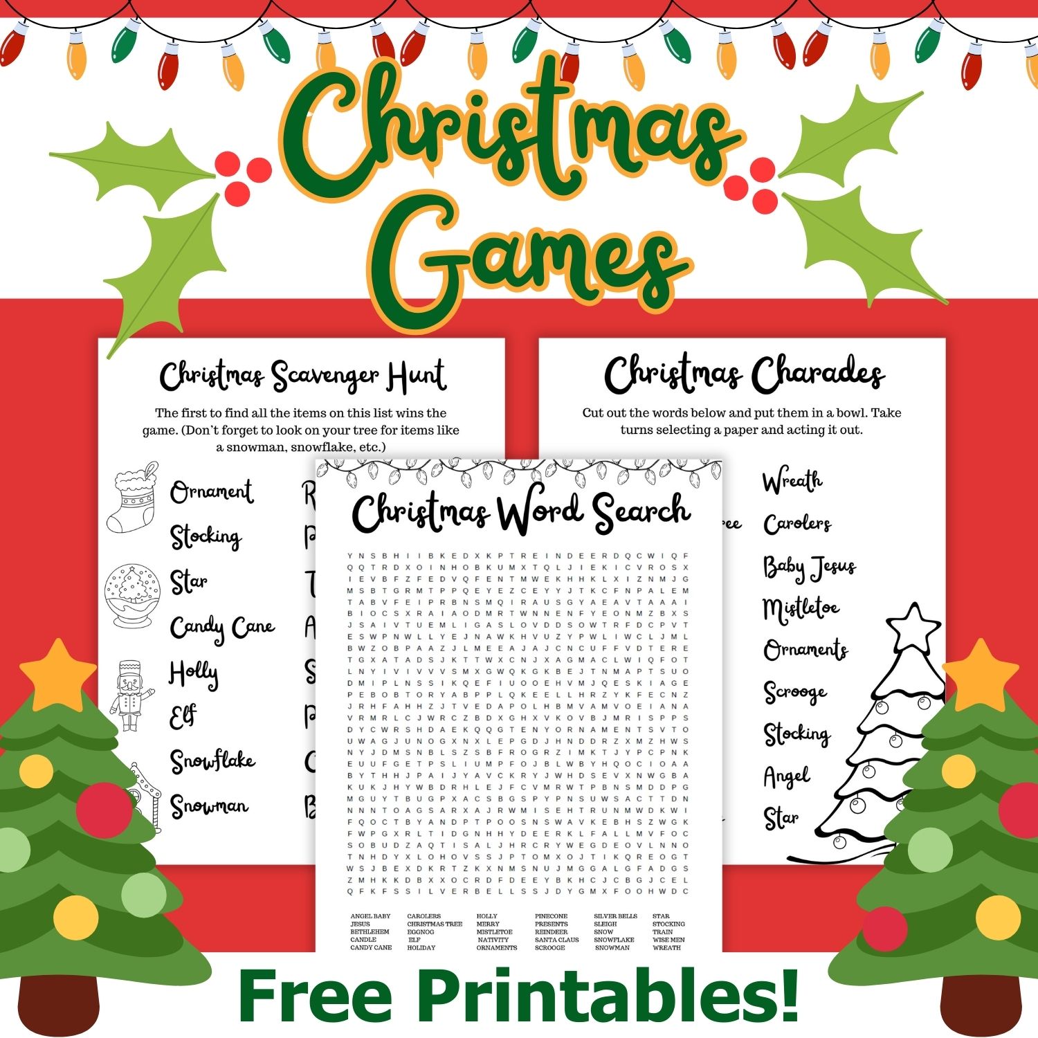 Spice Up Your Seasonal Celebrations with Free Christmas Game Printables!