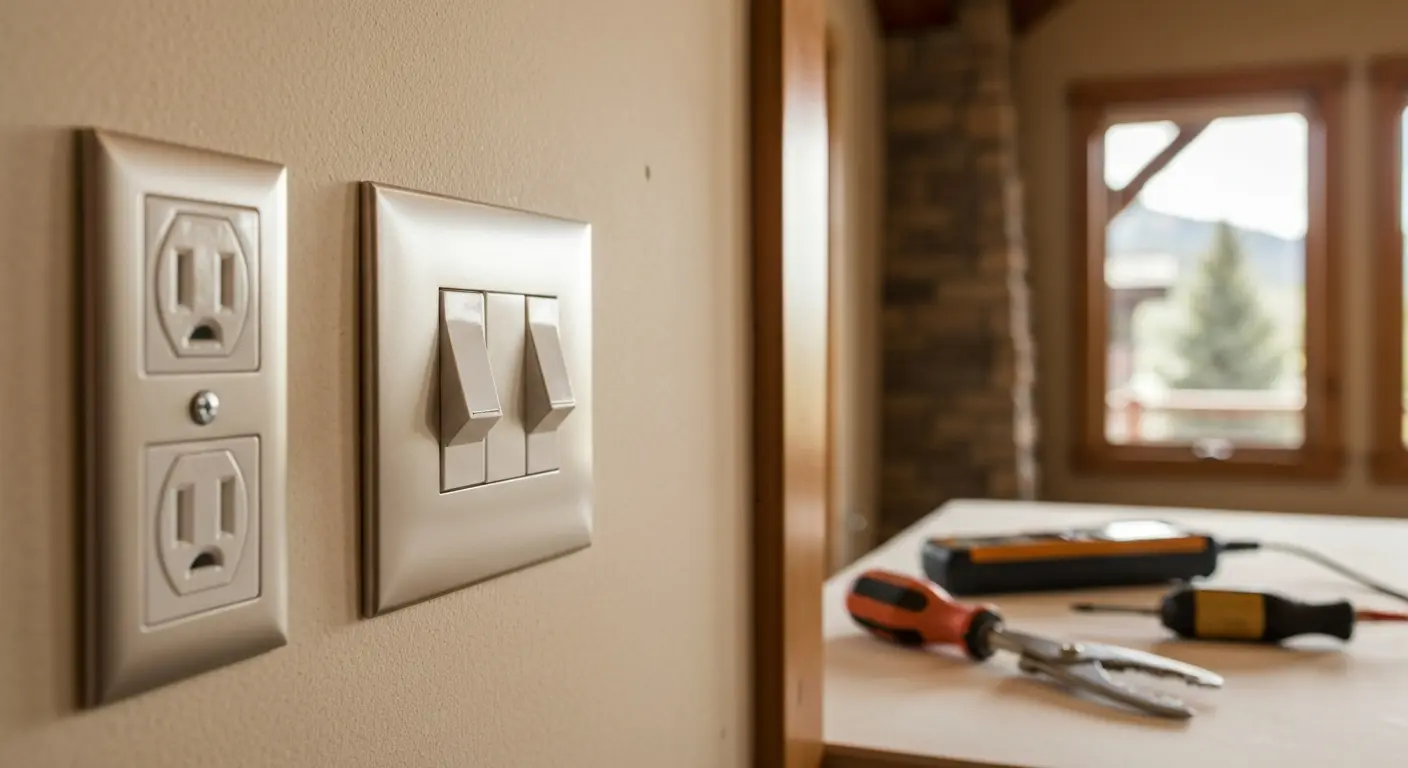 Electrical outlet and switch repair service
