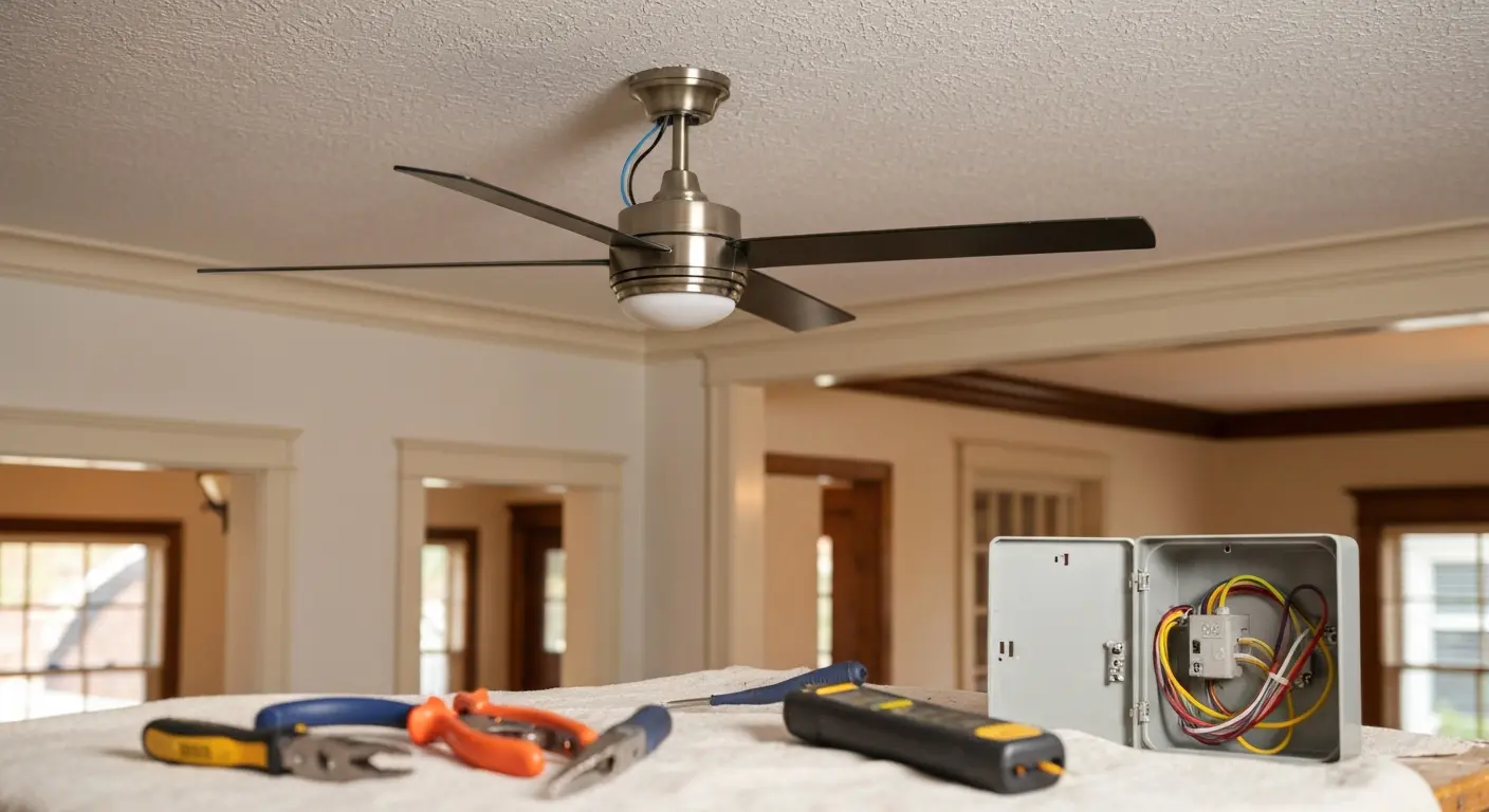 Ceiling fan installation