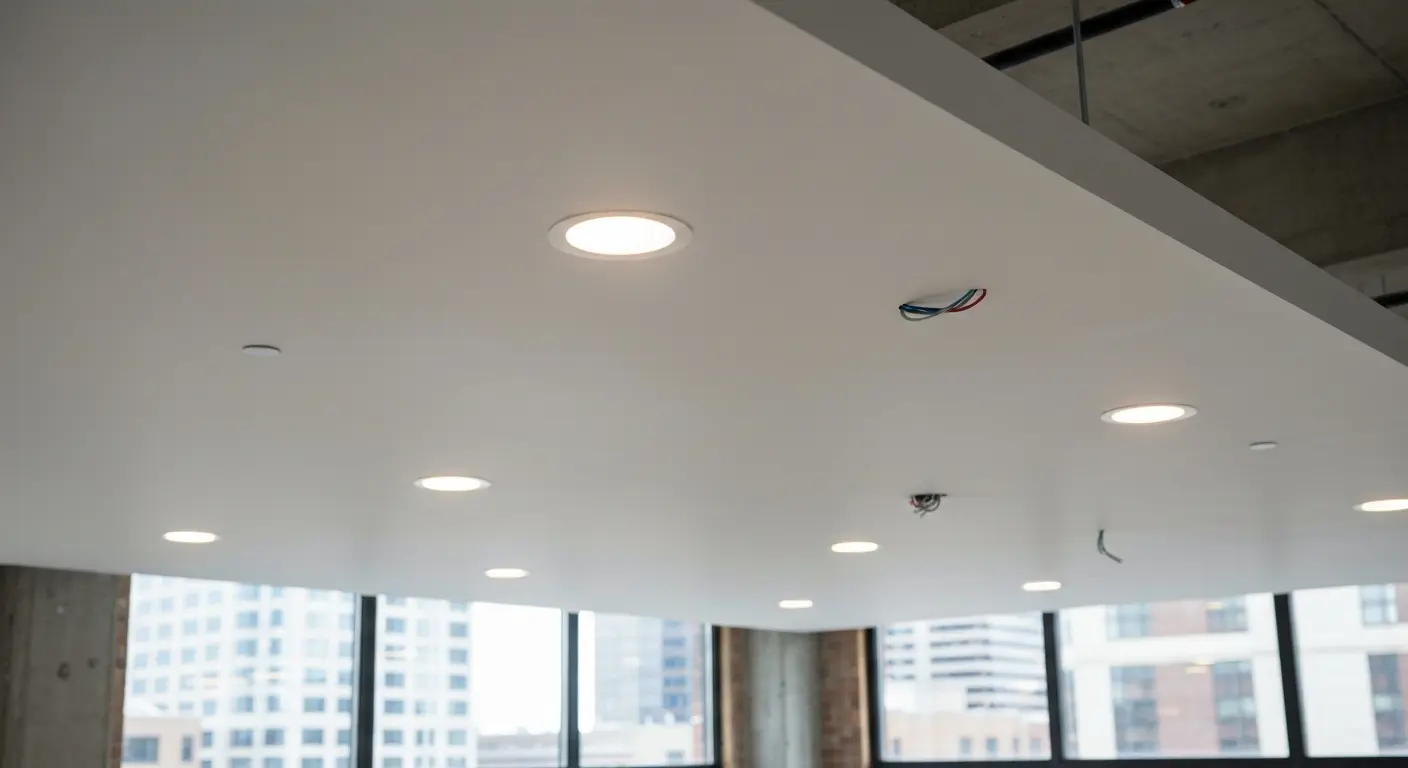 Recessed ceiling lights installation