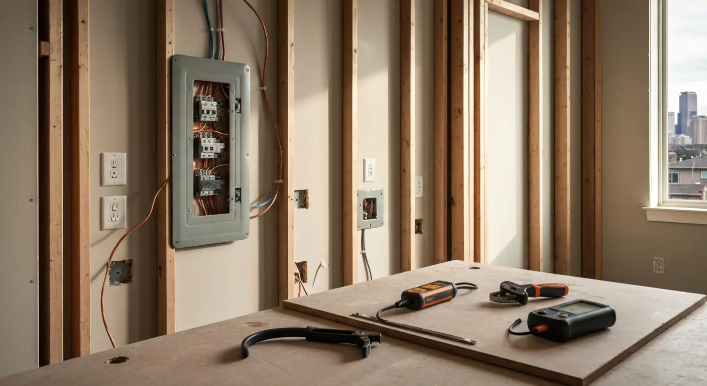 Electrical wiring and code correction work